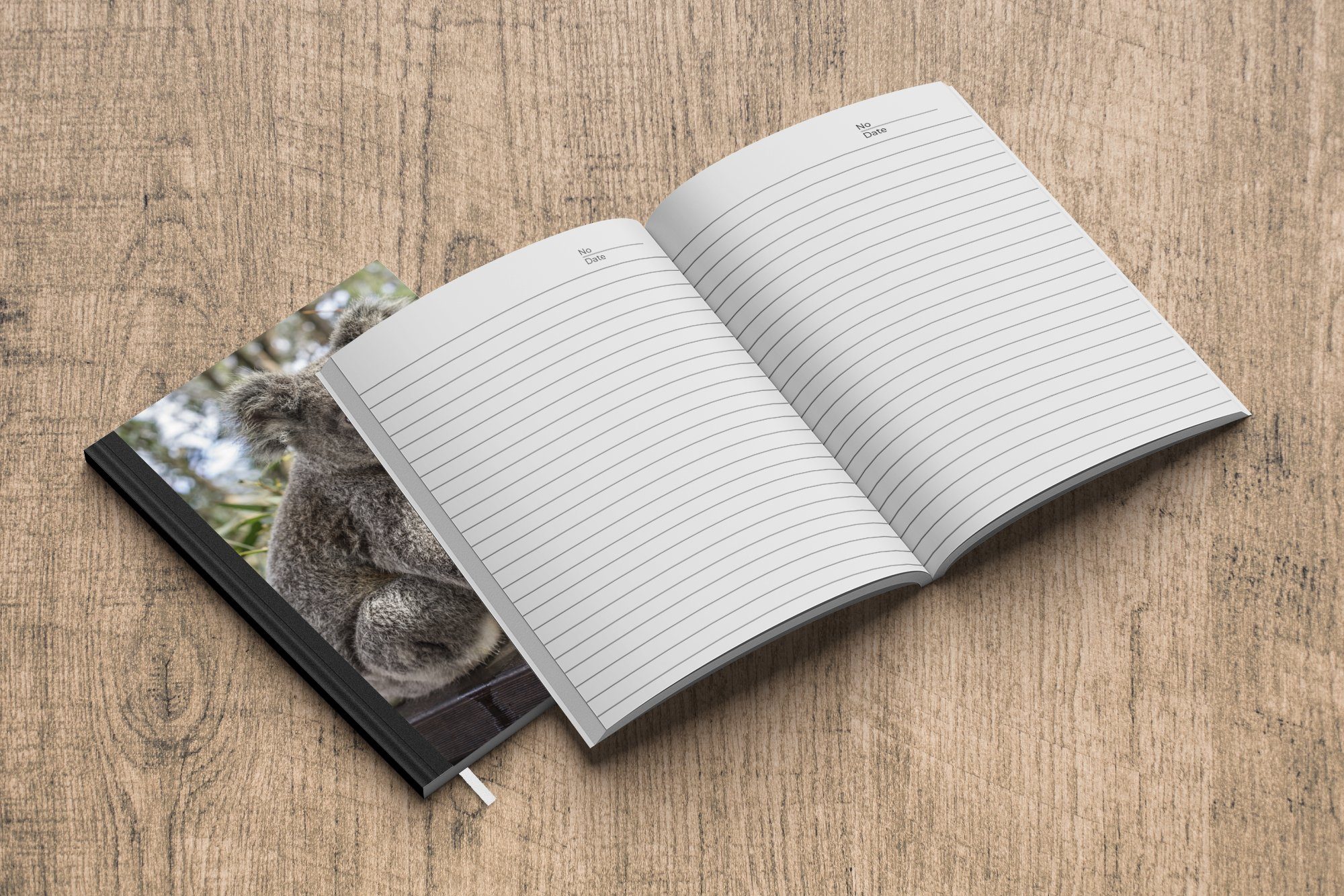 Pflanzen Seiten, Tagebuch, Regal Mädchen, Jungen Koala - 98 Notizheft, Haushaltsbuch - - Kinder Journal, MuchoWow - - A5, Merkzettel, Notizbuch