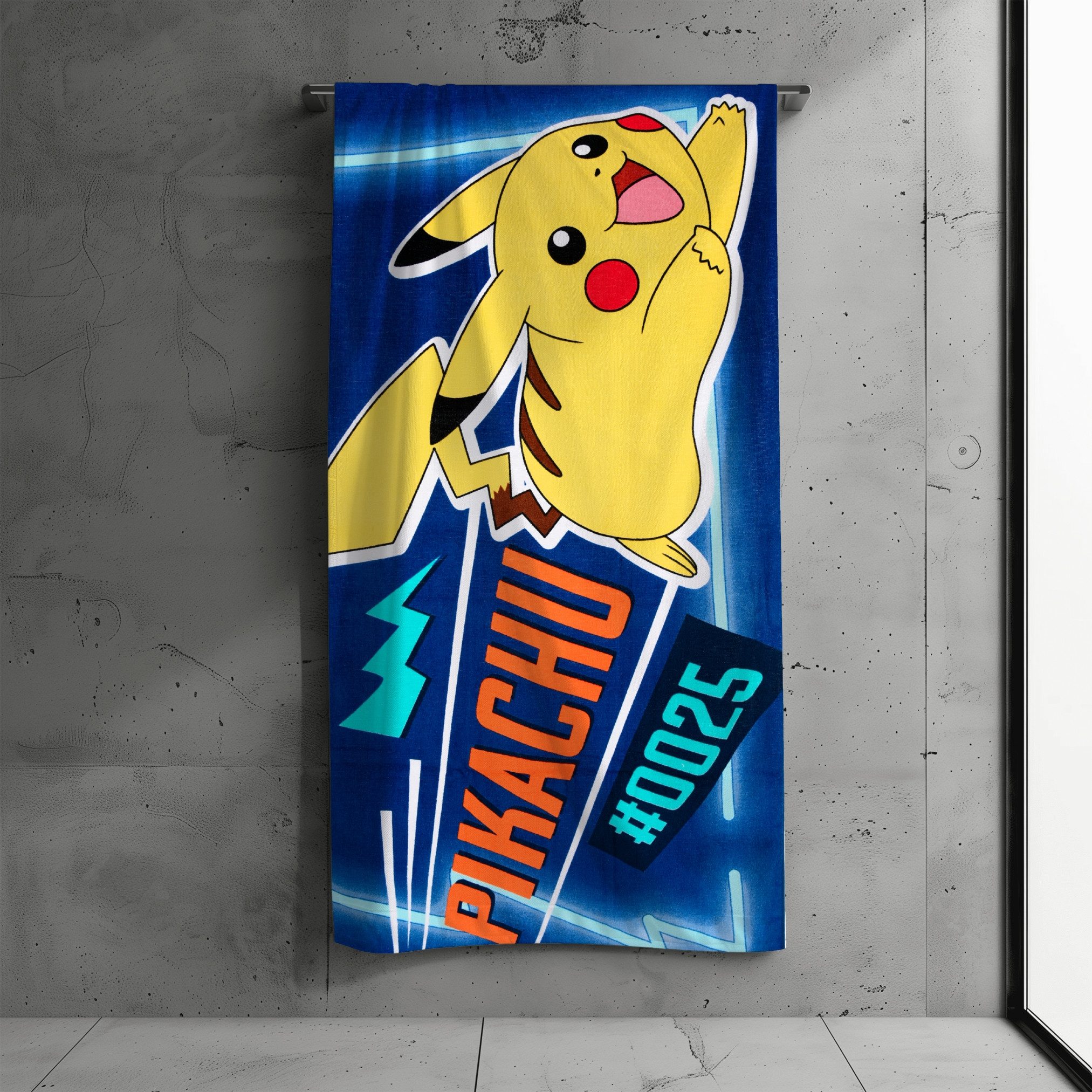 POKÉMON Strandtücher Pokémon Strandtuch, 100% Baumwolle, 140 x 70 cm
