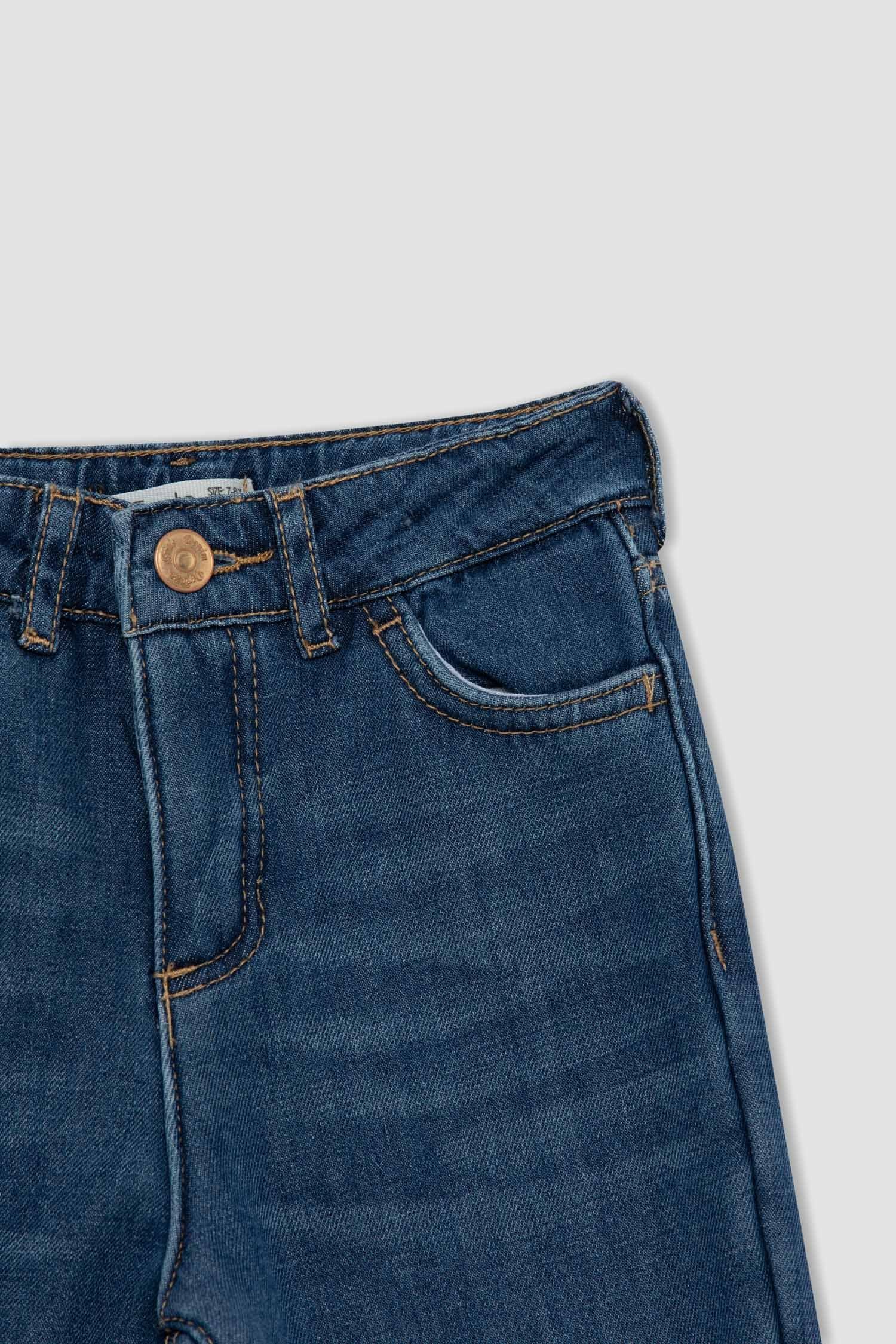 STRAIGHT Straight-Jeans Mittelblau FIT DeFacto Mädchen Straight-Jeans