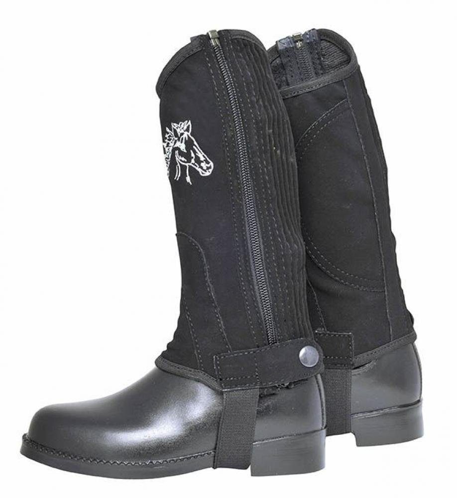 HKM HKM Reitletten -Kids- Nubukimitat mit Elastikeinsatz Reitstiefel