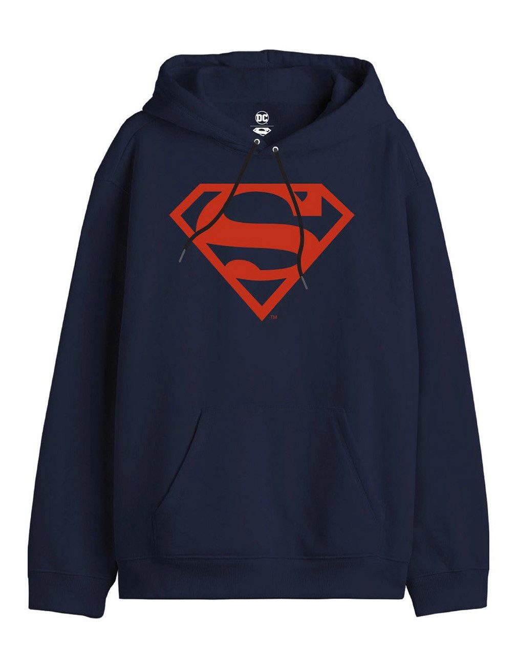 Superman Hoodie Classic Logo Hoodie Dunkelblau DC Comics