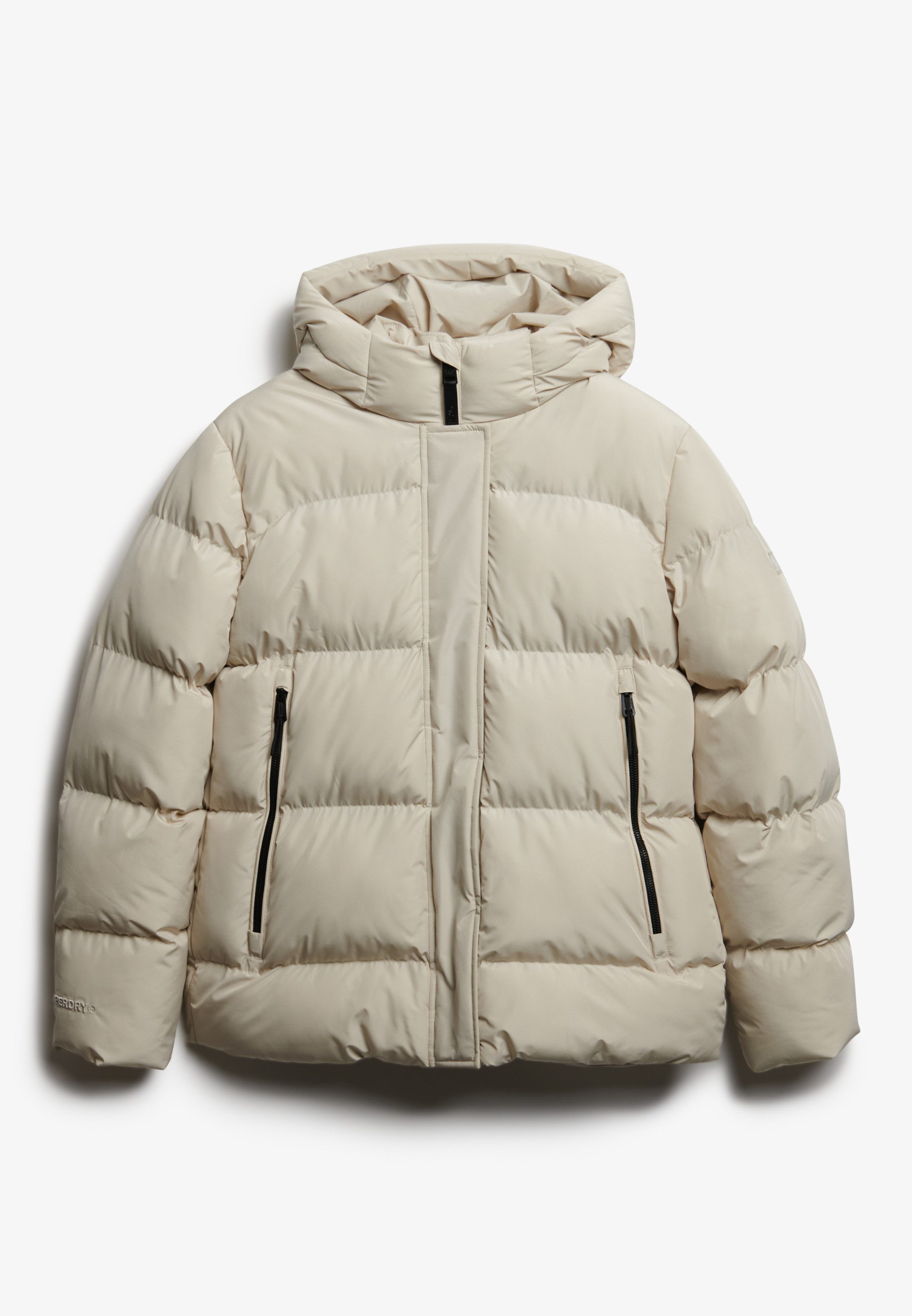 Superdry Steppjacke HOODED 5 BAFFLE SPORTS PUFFER mit Reißverschluss, aus Polyester und Kunstfaser, Relaxed Fit