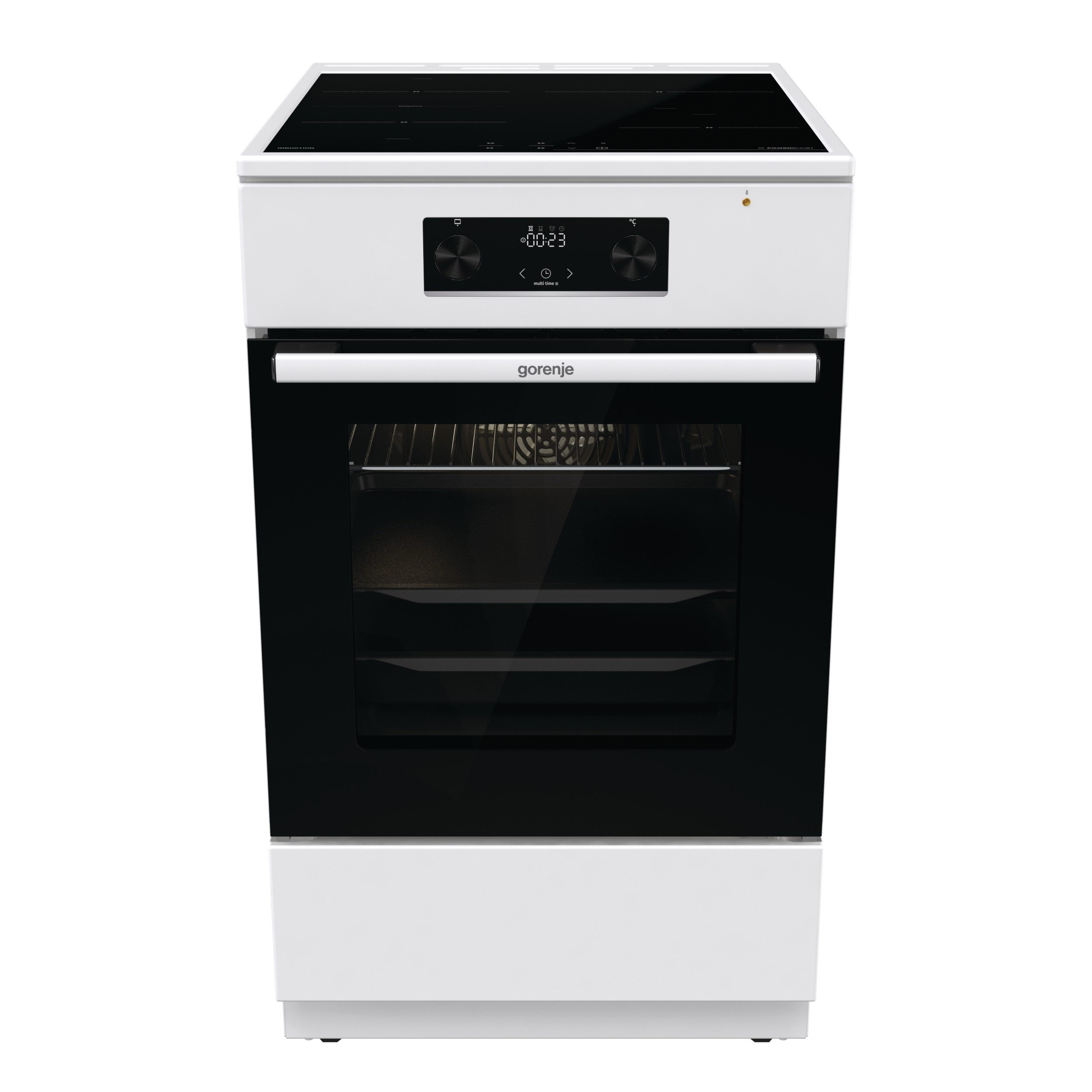 GORENJE Induktions-Standherd, mit 1-fach-Teleskopauszug, Aqua Clean, Standherd mit Induktionskochfeld und Teleskopauzug