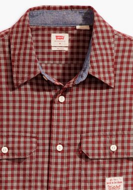 Levi's® Langarmhemd CLASSIC WORKER -WORKWEAR REDS mit 2 verschließbaren Brusttaschen