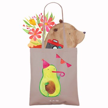 Mr. & Mrs. Panda Tragetasche Avocado Geburtstag - Braun Pastell - Geschenk, Feier, Gesund, Einkauf (1-tlg), Modisches Design