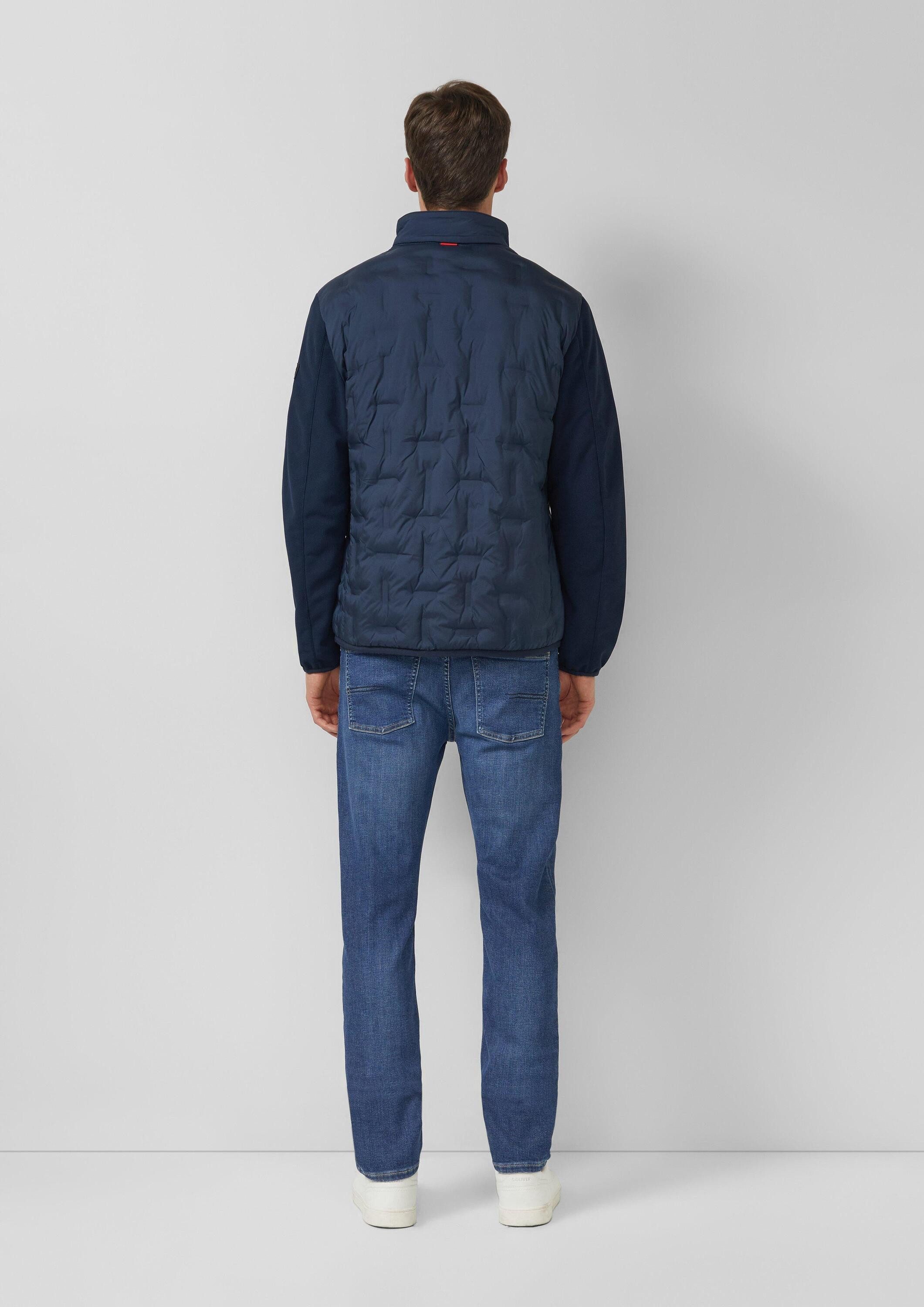 s.Oliver Funktionsjacke Outdoor-Jacke Leicht wattierte Jacke im Fabricmix mit sportiven Details