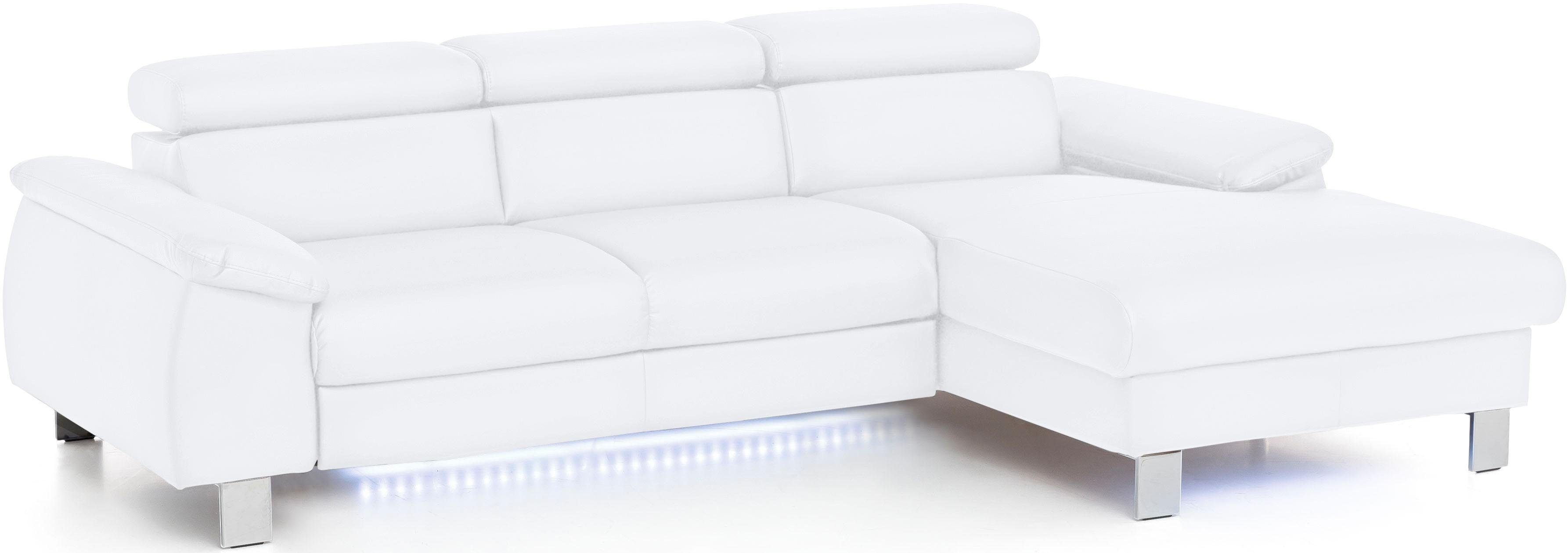 COTTA Ecksofa Komaris L-Form mit Kopfteilverstellung, günstig online kaufen