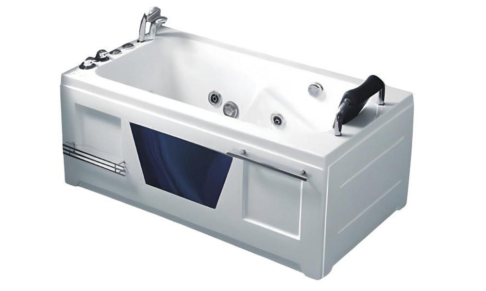 Xlmoebel Whirlpool-Badewanne Whirlpool Blubberbad Hydromassagewanne aus Acryl in Weiß, Made in Europa