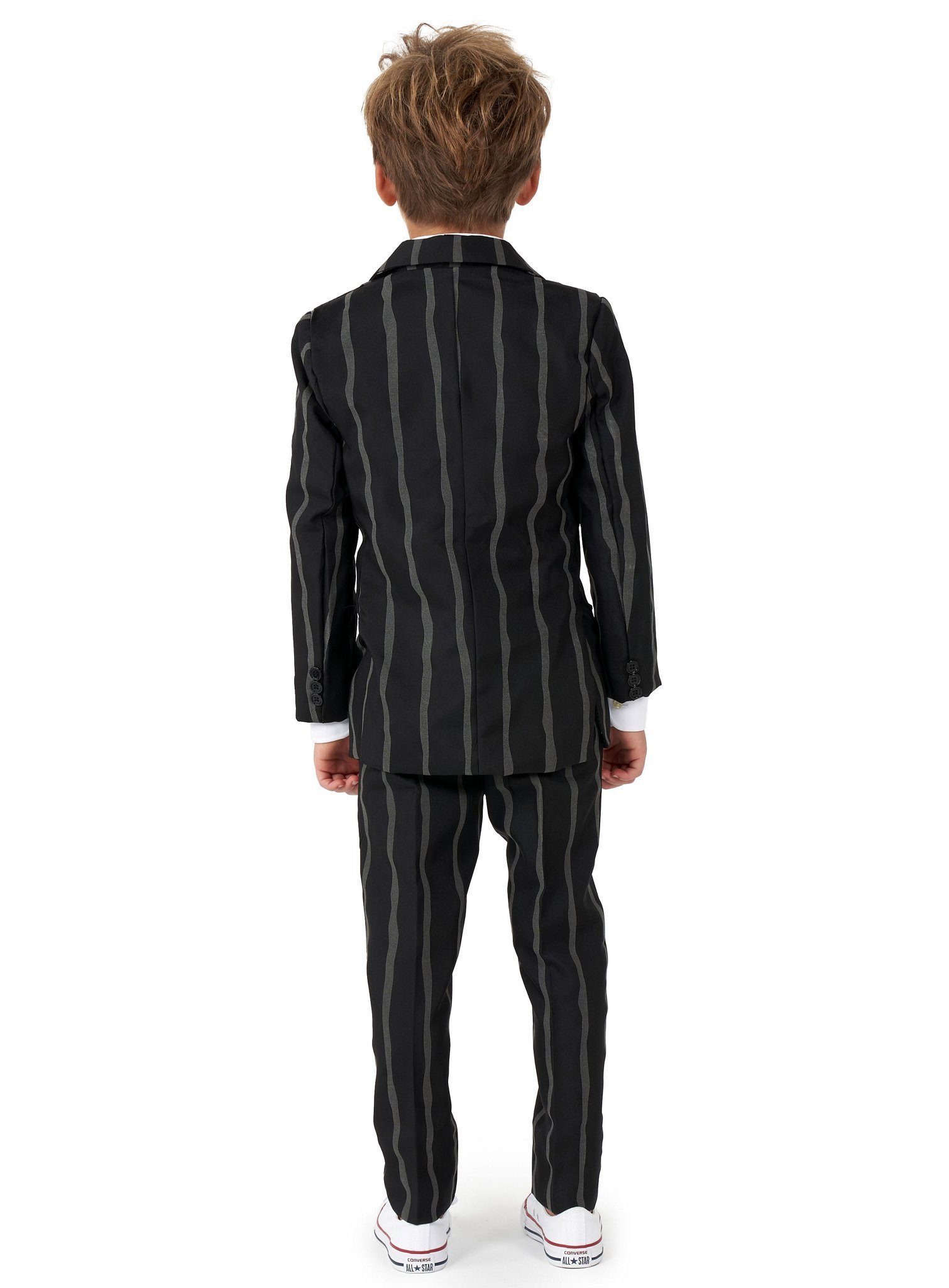 SuitMeister Party Suit SuitMeister Boys Glow in the Dark Striped Suit, For road-safe gentlemen: elegant suit with glow-in-the-dark effect
