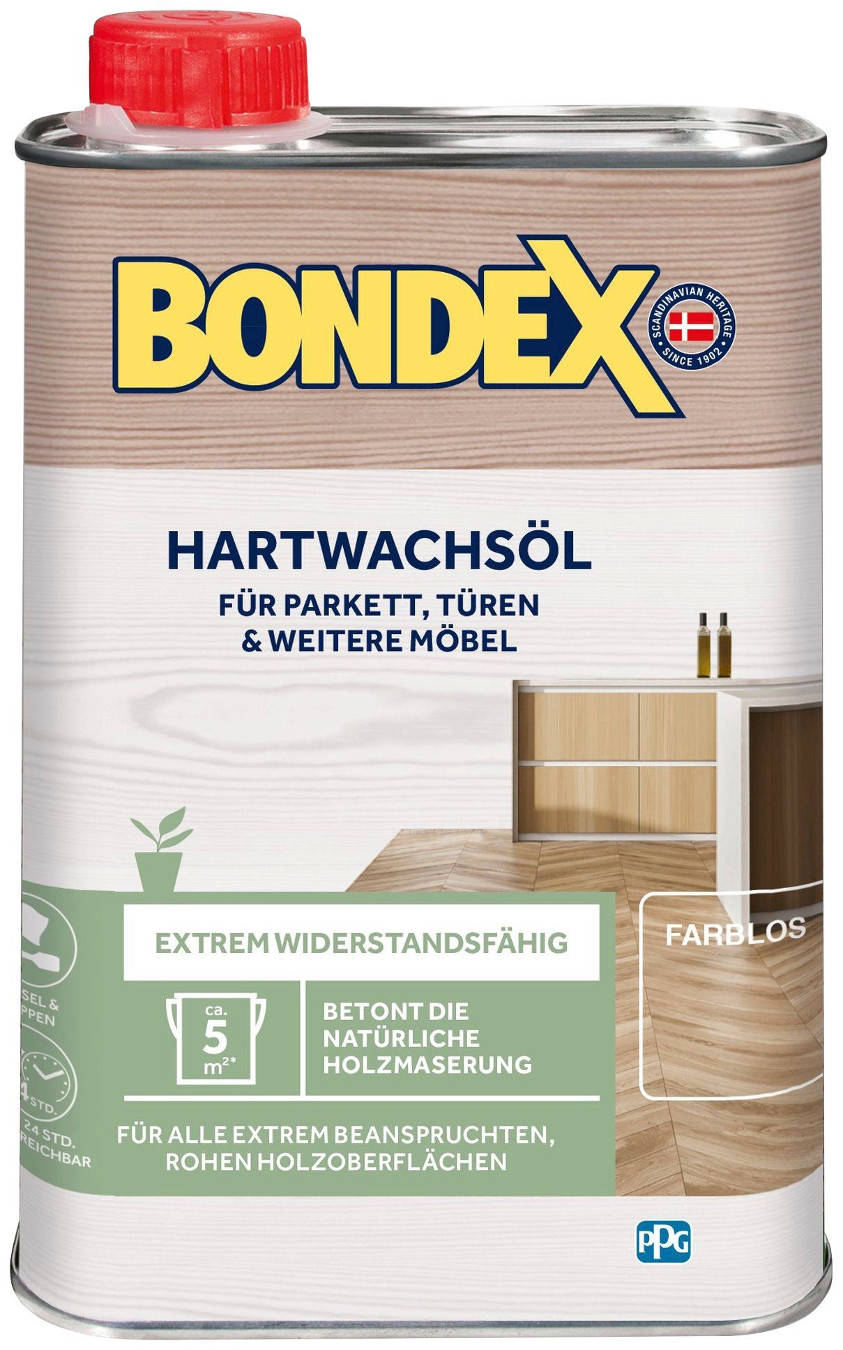 Bondex Holzöl Liter Inhalt HARTWACHSÖL, Natur, 0,75