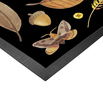 Fußmatte Herbst - Schwarz - Geschenk, Jahreszeit Motiv, Sommer Deko, Natur, Na, Mr. & Mrs. Panda, Höhe: 0.6 mm