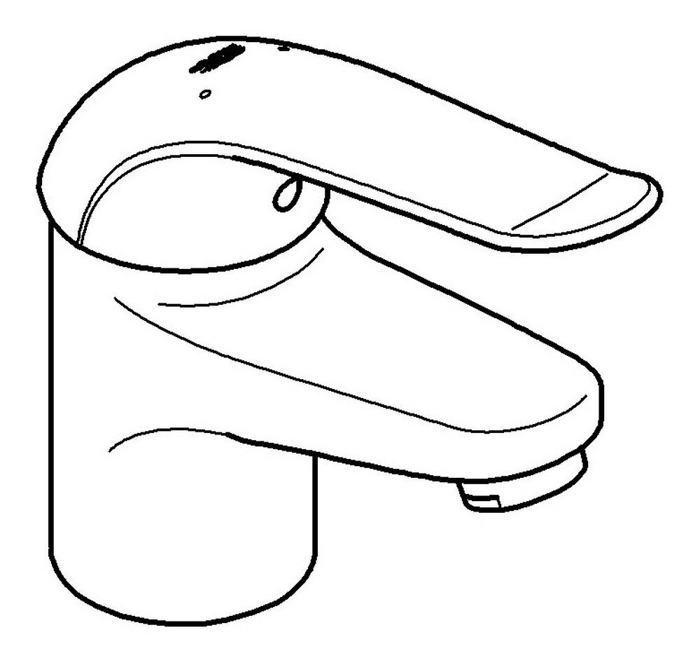 Grohe Waschtischarmatur Eurosmart Care Einhand-Waschtischbatterie Ausladung
