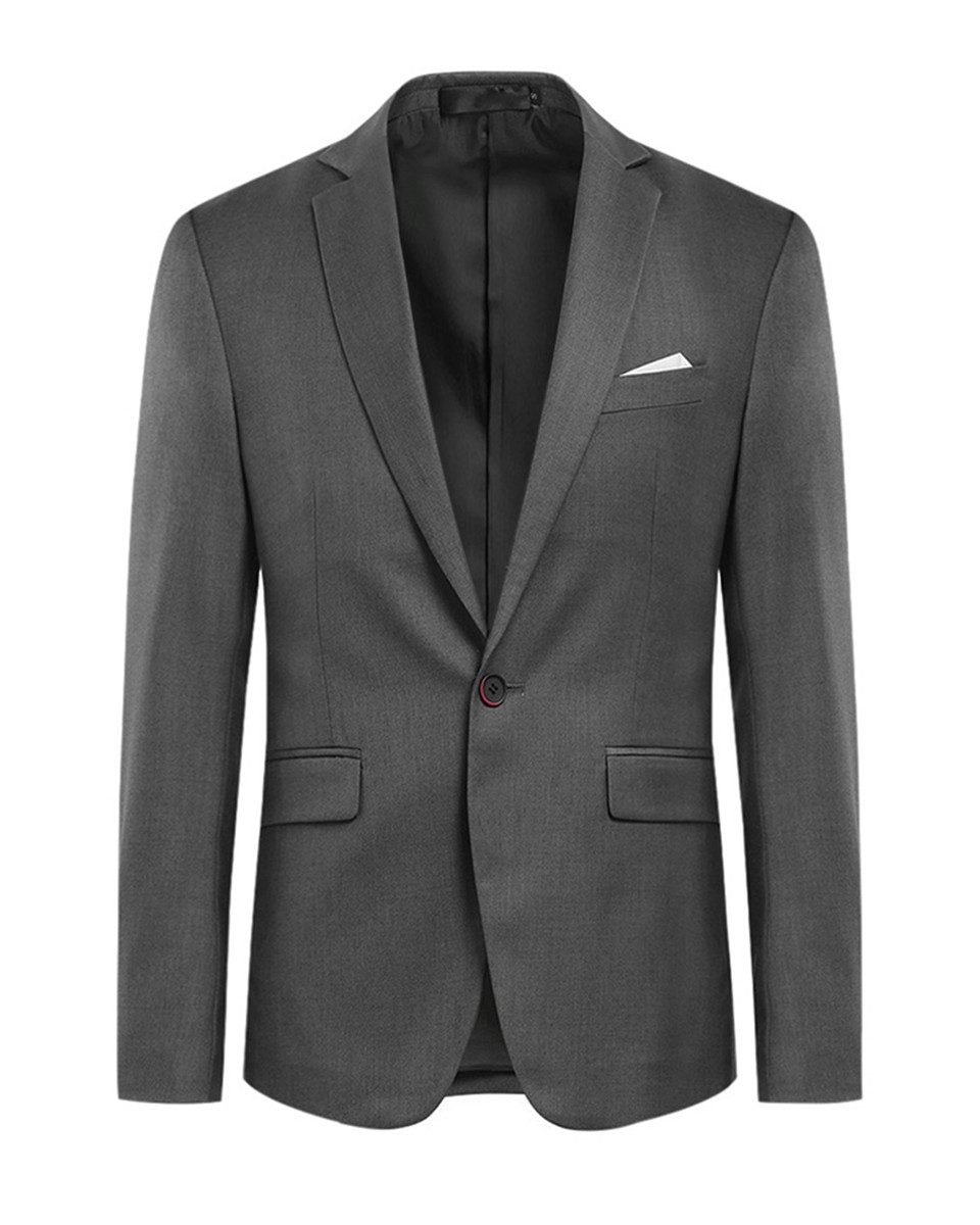 Allthemen Anzugsakko Herren Slim Fit klassische Anzugjacke mit einem Knopf günstig online kaufen