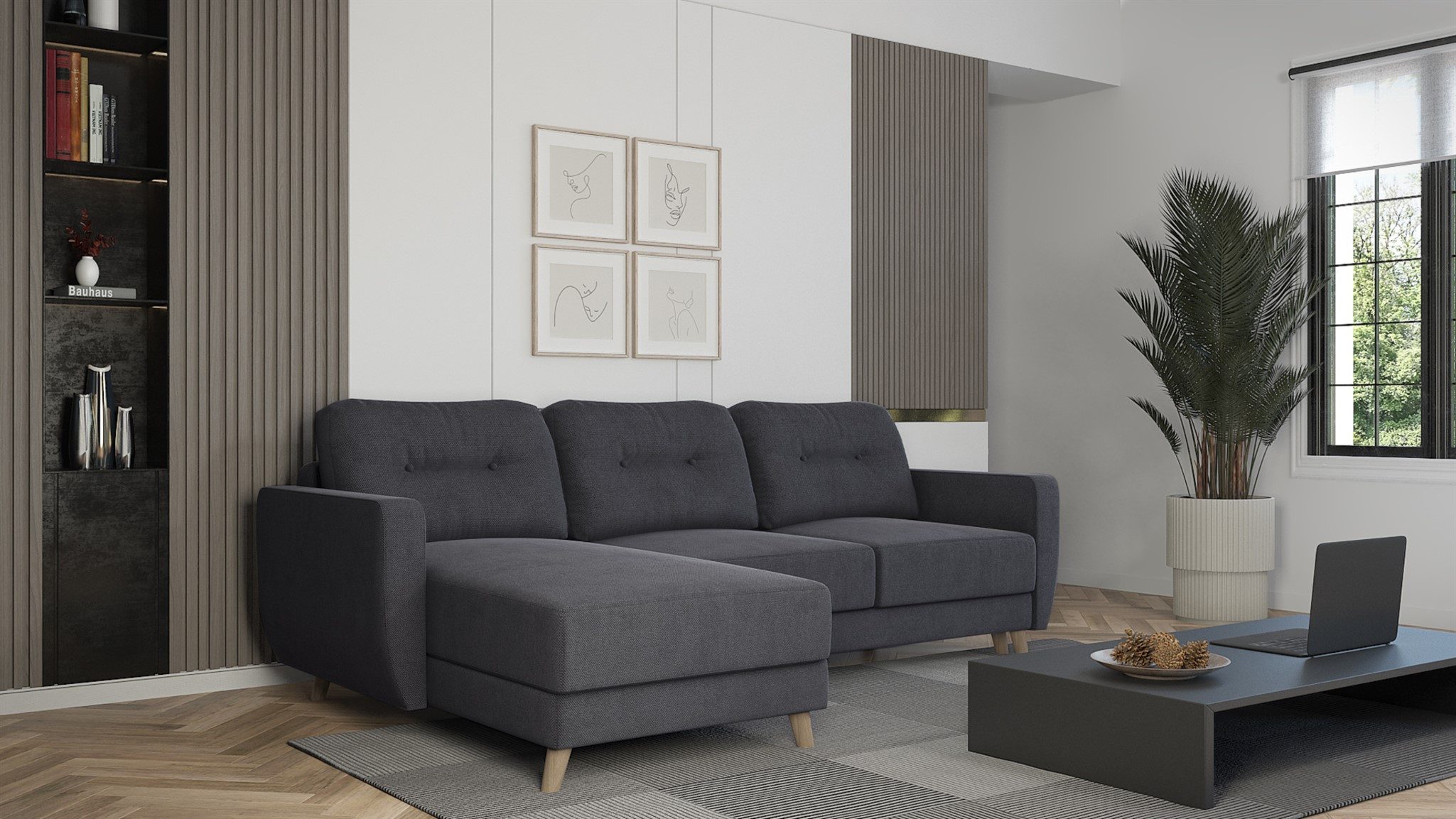 Ecksofa Sofa mit Schlaffunktion MARLIES