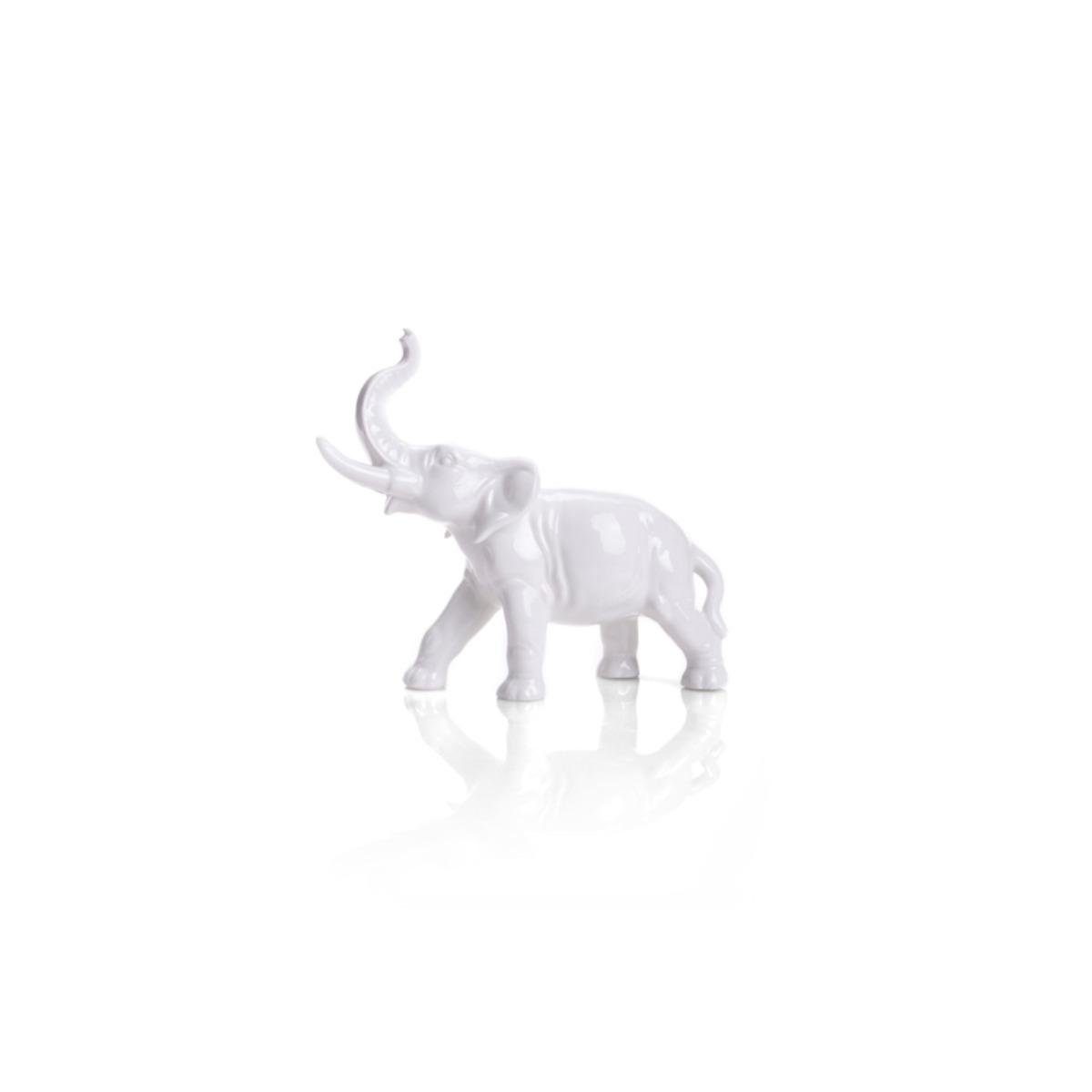 - 1261 Apel klein Porzellan Dekofigur Porzellan Elefant, W & Wagner -
