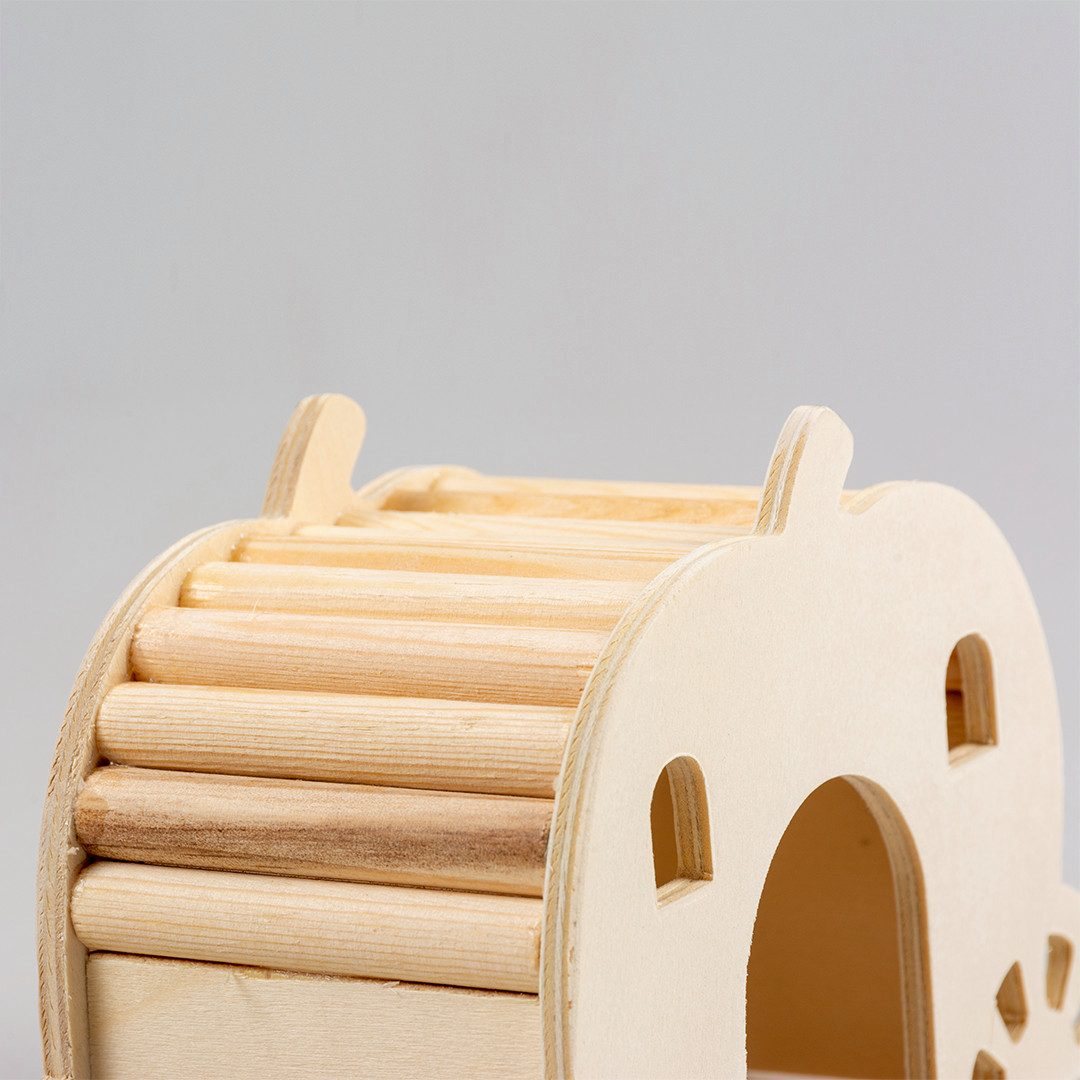 DUVO+ Kleintierhaus Duvoplus Brückenhaus aus Holz Maße: 15 x 7 x 9cm