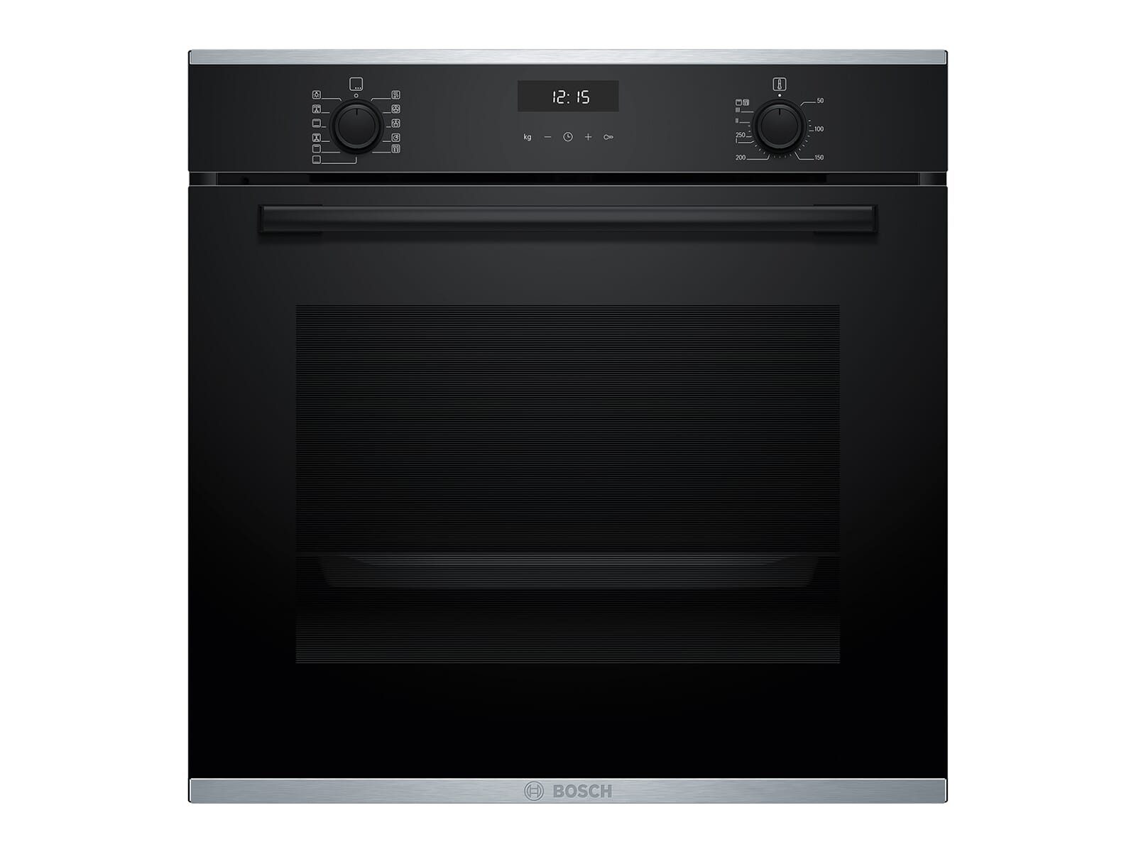 BOSCH Backofen-Set, mit Teleskopauszug nachrüstbar, Pyrolyse-Selbstreinigung, Timer, TouchControl-Bedienung
