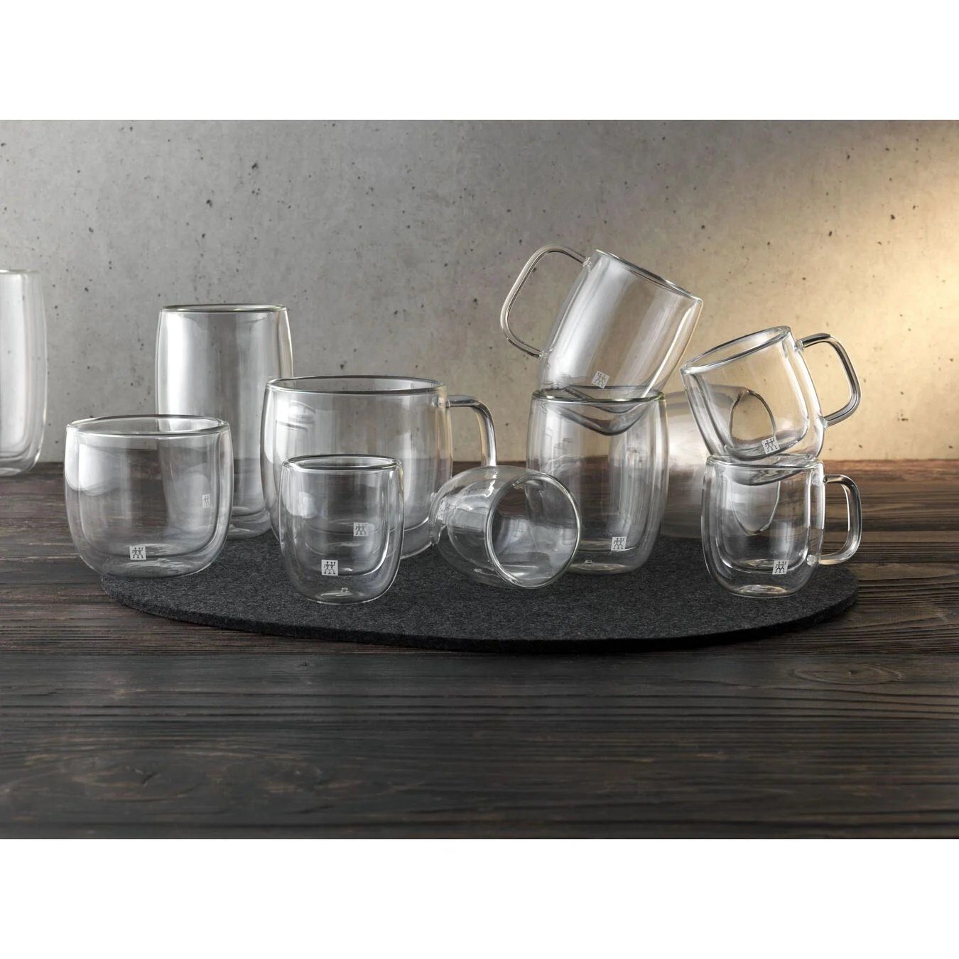 Cappuccinotasse ZWILLING Sorrento Plus Cappuccinoglasset, 450 ml / 2-tlg hochwertiges Borosilikatglas, 2-tlg., Borosilikatglas