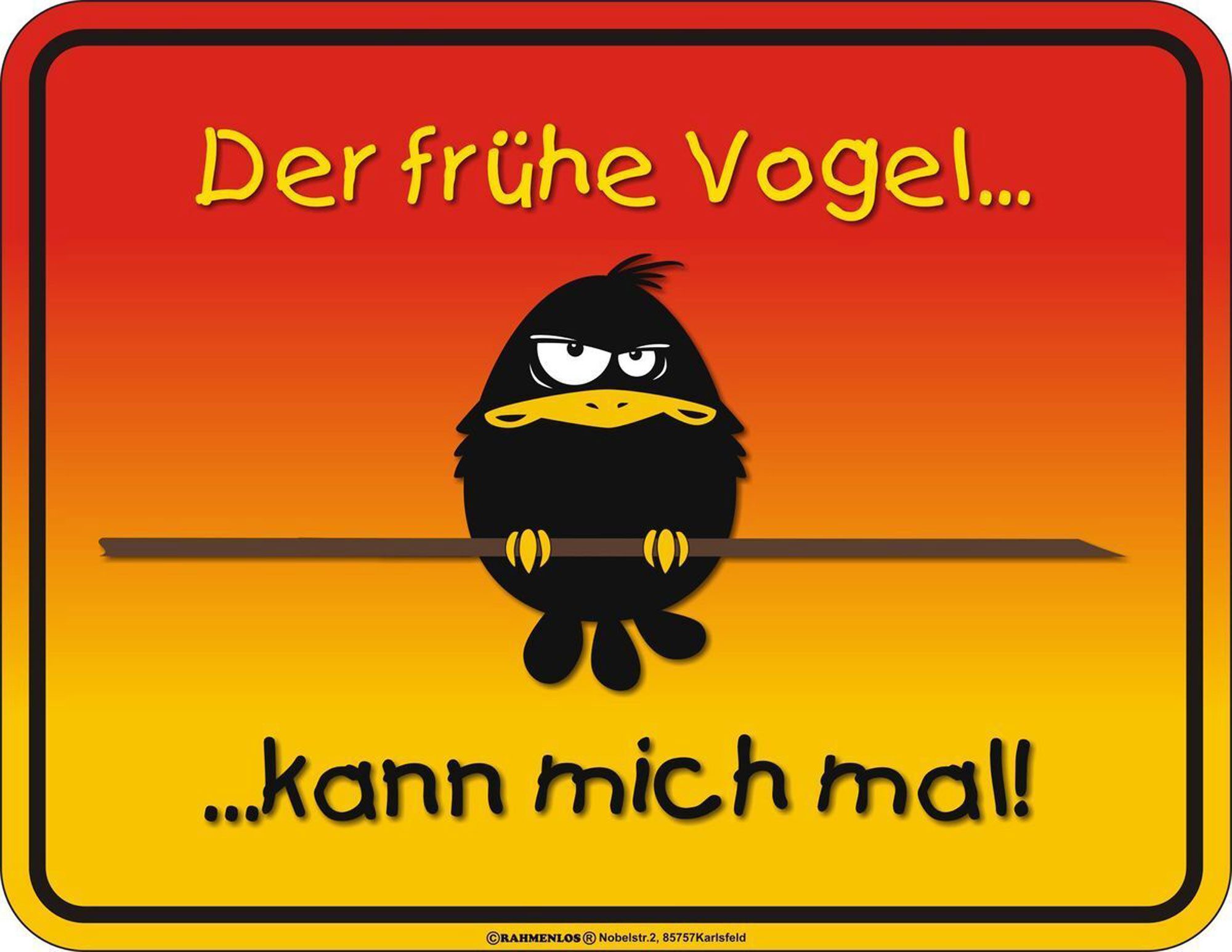Magnet Der frühe Vogel - Magnete - Kann mich mal