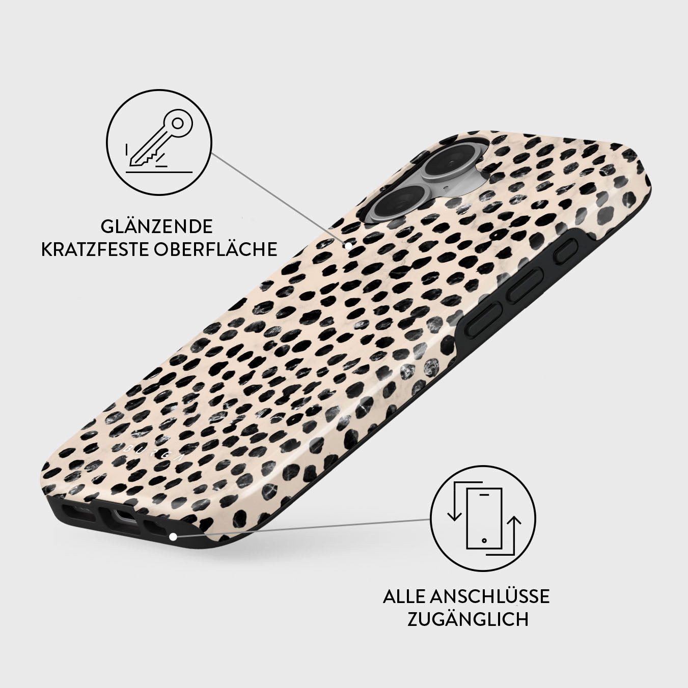 BURGA Handyhülle MusicSet: MagSafe Case Almond Latte iPhone 16 + AirPod Case 3.Gen