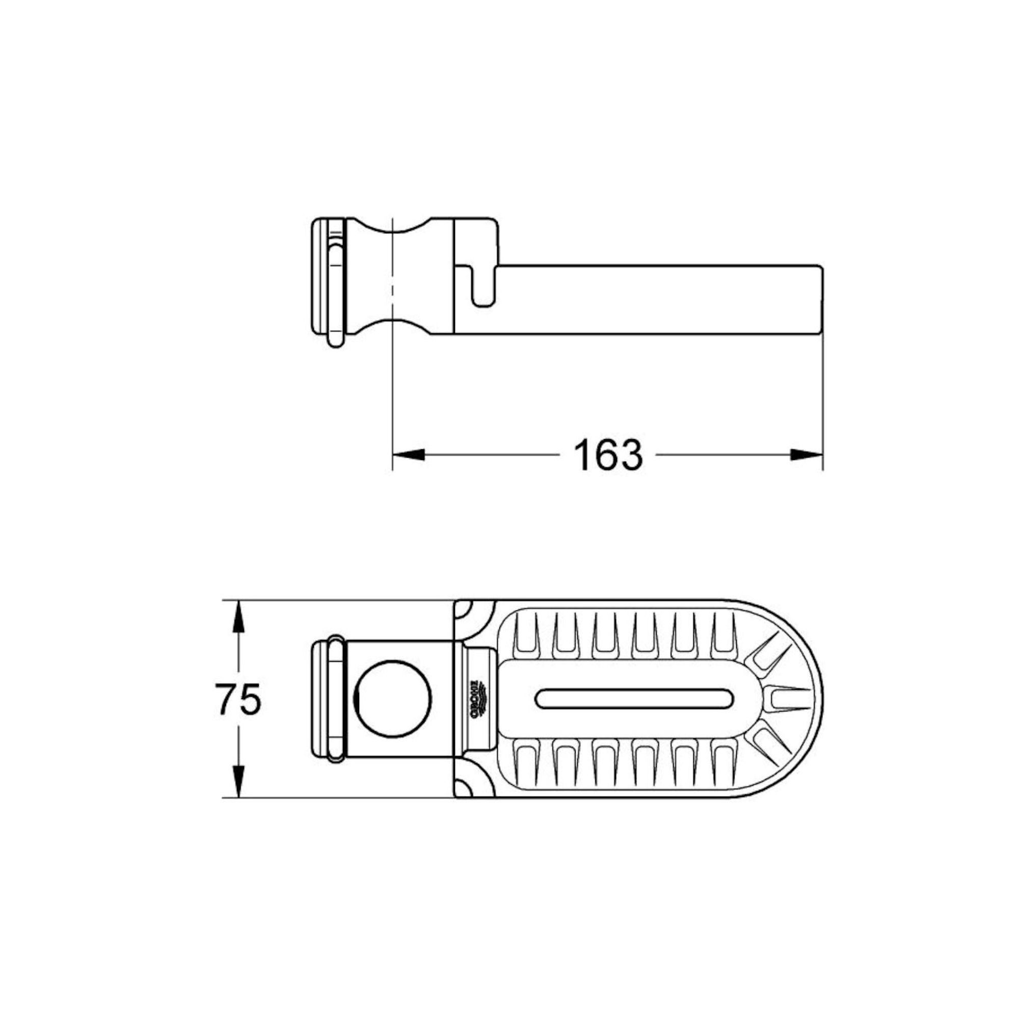 Grohe Badarmatur Seifenschale Seifenbehälter Relexa chrom - 28631000