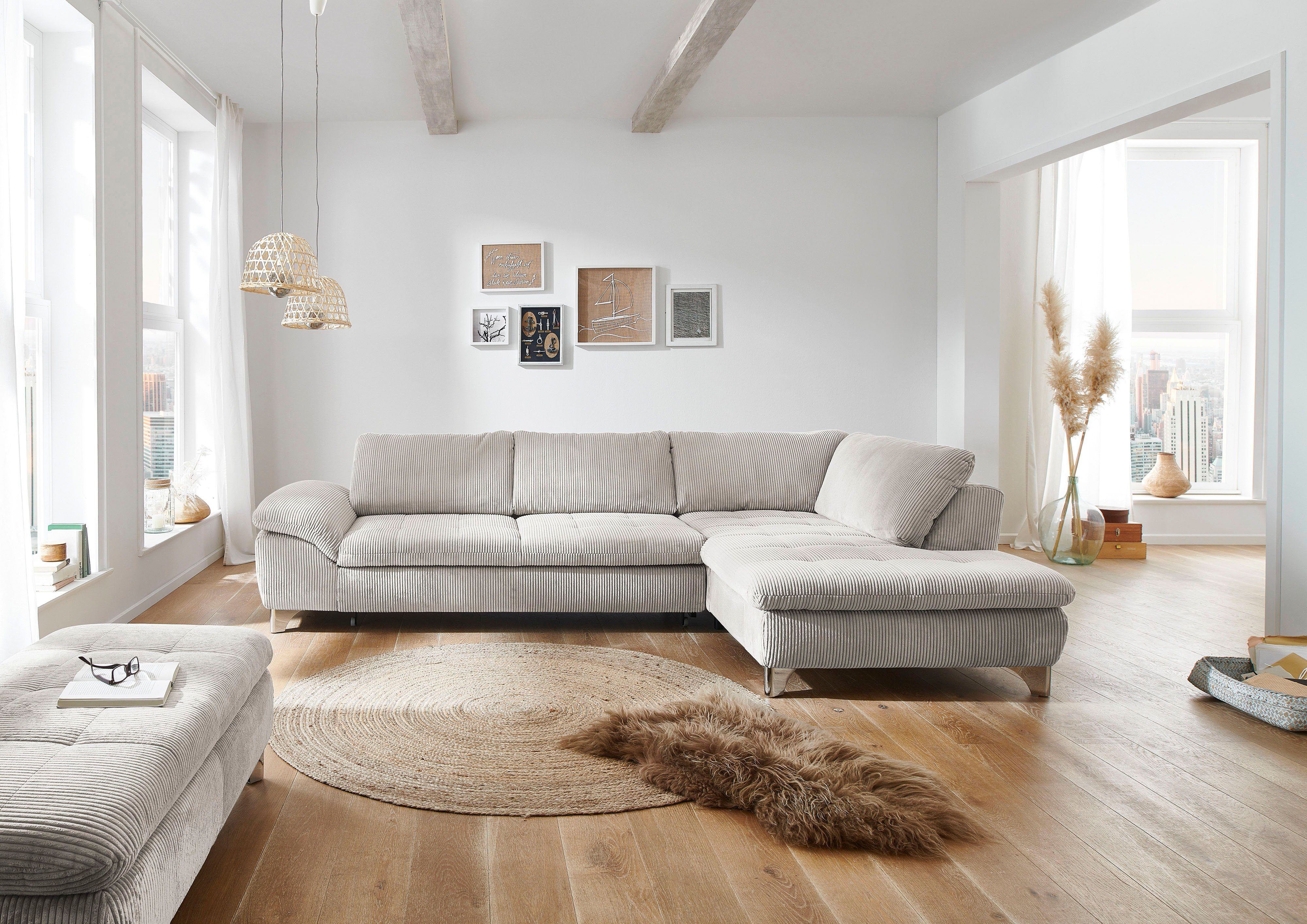 Die PlanBar Ecksofa MP-IN14007 L-Form, wahlweise mit Bettfunktion und verst günstig online kaufen