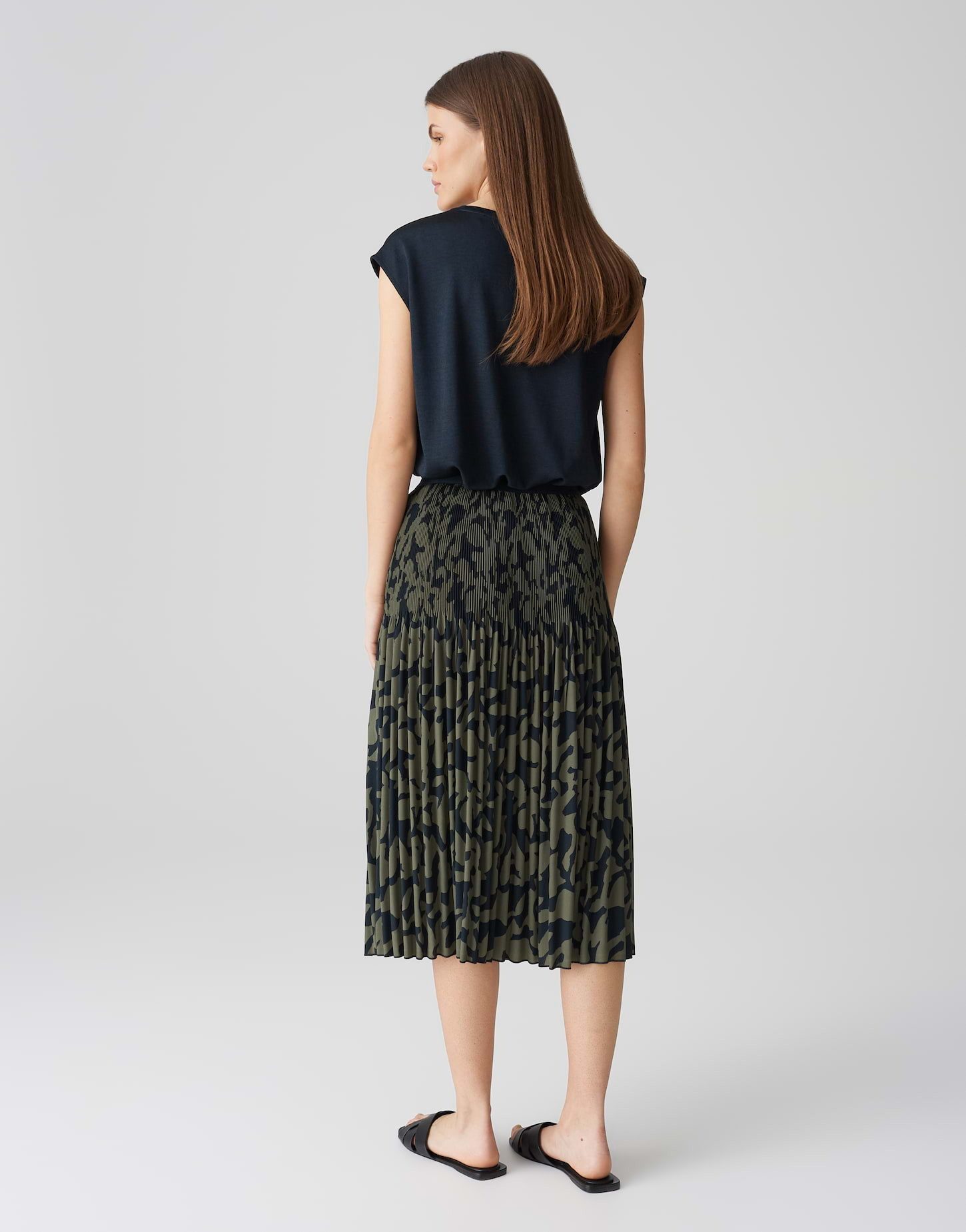 OPUS Plisseerock RIBANE WILDFLOWER Plisseerock mit Allover Print