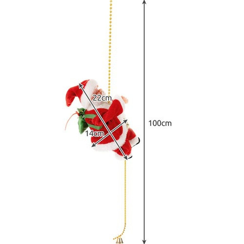 Ruhhy Weihnachtsmann Santa Claus Weihnachtsdekoration (Spar-Set, 1 St., dekorativ), traditionelles Samtkostüm mit goldenen Akzenten