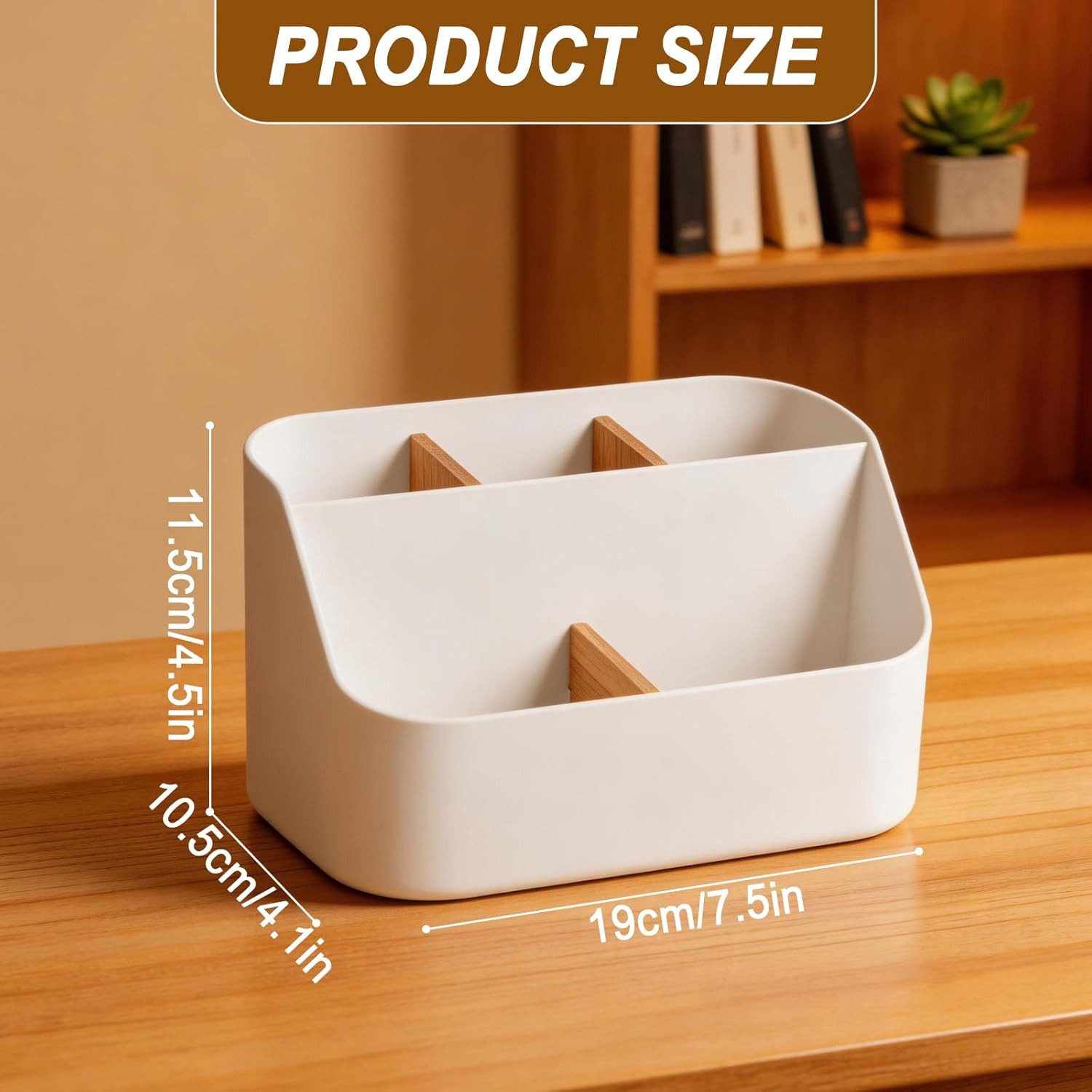 FELIXLEO Organizer Schreibtisch Organizer 5 Fächer Stiftehalter Büro Weiß