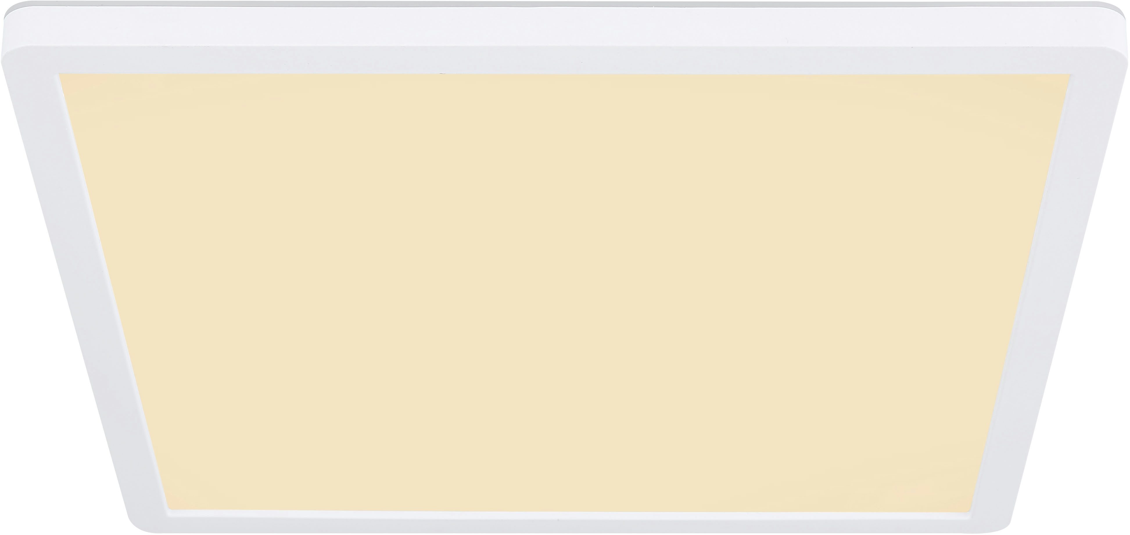 GLOBO LIGHTING LED Deckenleuchte SAPANA, Memoryfunktion, LED fest integriert, Warmweiß, Deckenlampe/Quadrat/Wohnzimmer/Schlafzimmer/modern