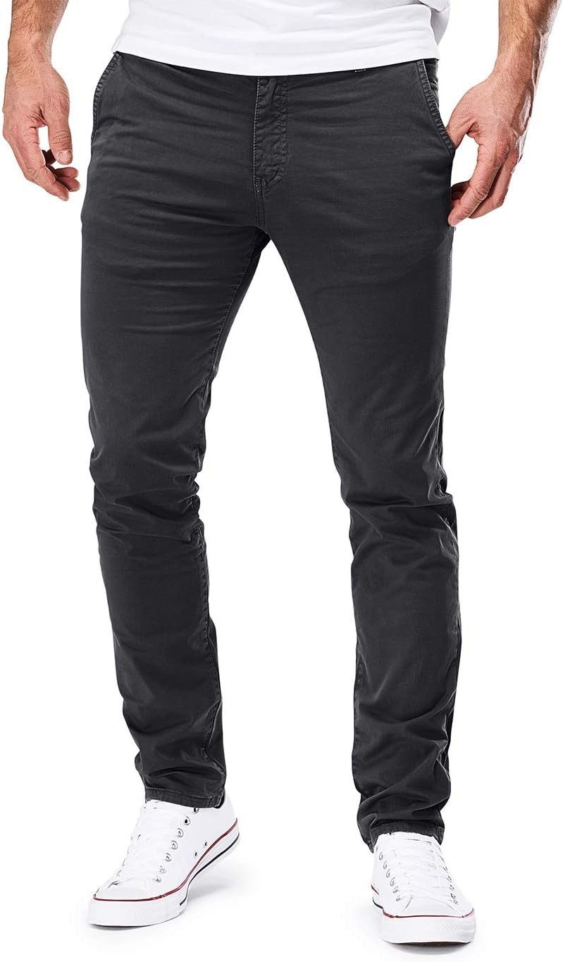 Chinos MERISH Chino Herren Slim fit Chinohose Stretch Designer Hose Neu 401