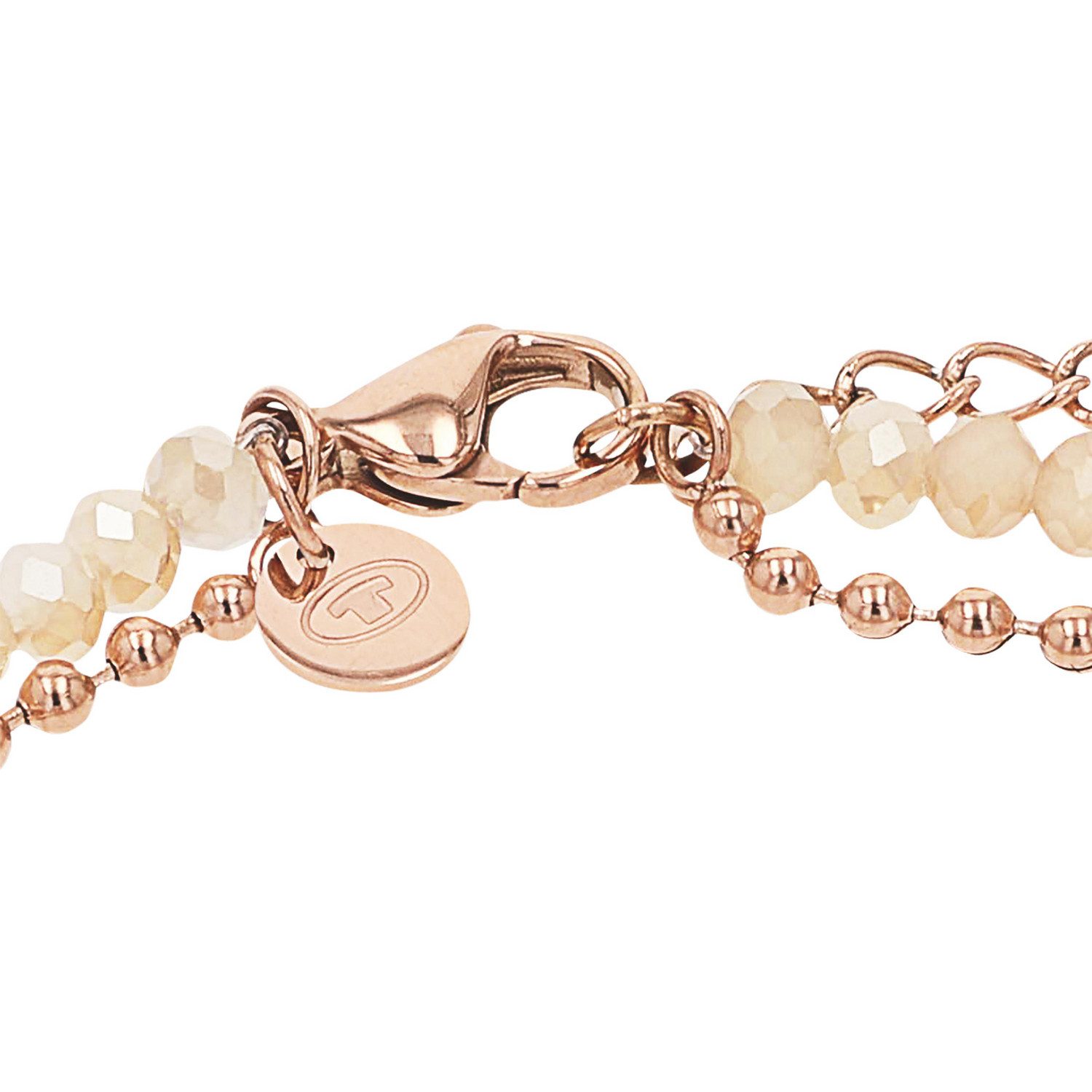 TOM TAILOR Armband Schmuck Geschenk Edelstahl Herz, mit Glassteine