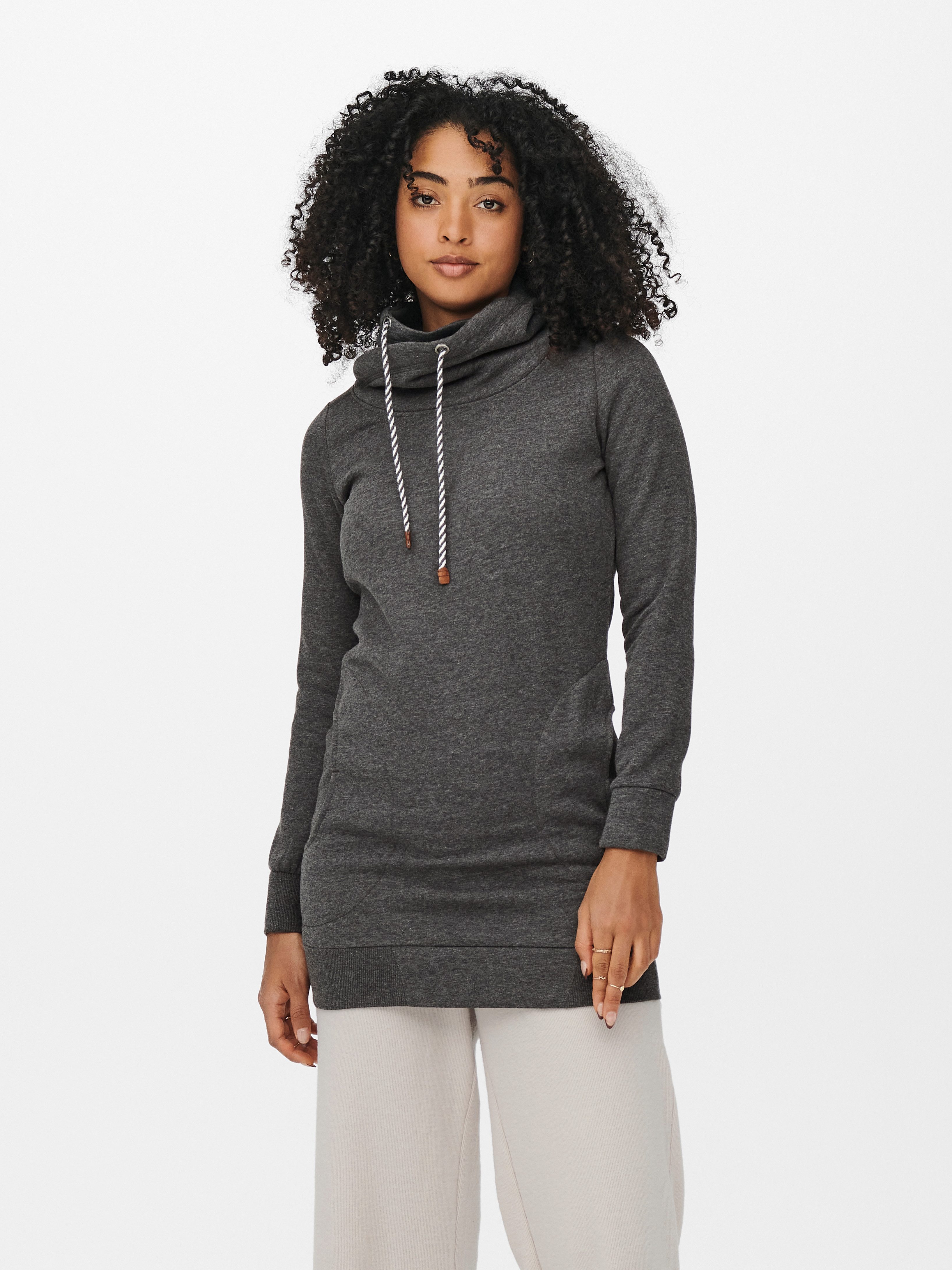 ONLY Sweatshirt ONLBETTE L/S LONG HIGH NECK SWT günstig online kaufen