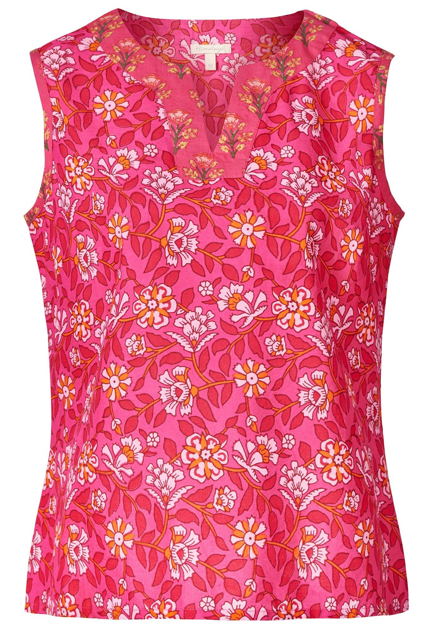 Himalaya Clothing Tunika Ärmellose Bluse aus leichter Bio-Baumwolle mit ele günstig online kaufen