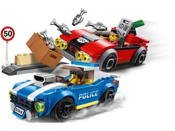 LEGO® Konstruktionsspielsteine LEGO® City - Festnahme auf der Autobahn, (Set, 185 St)