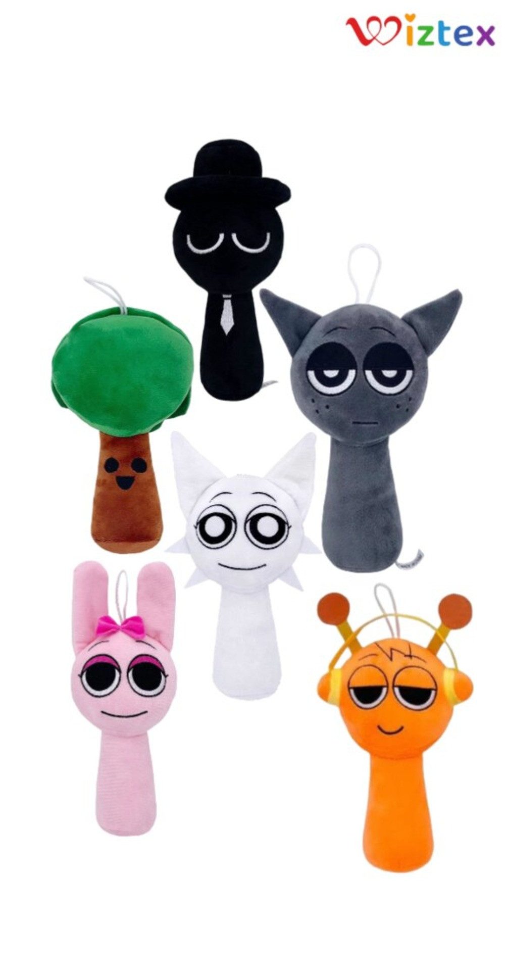 Wiztex Kuscheltier Sprunki Plüschfigur 20 cm günstig online kaufen