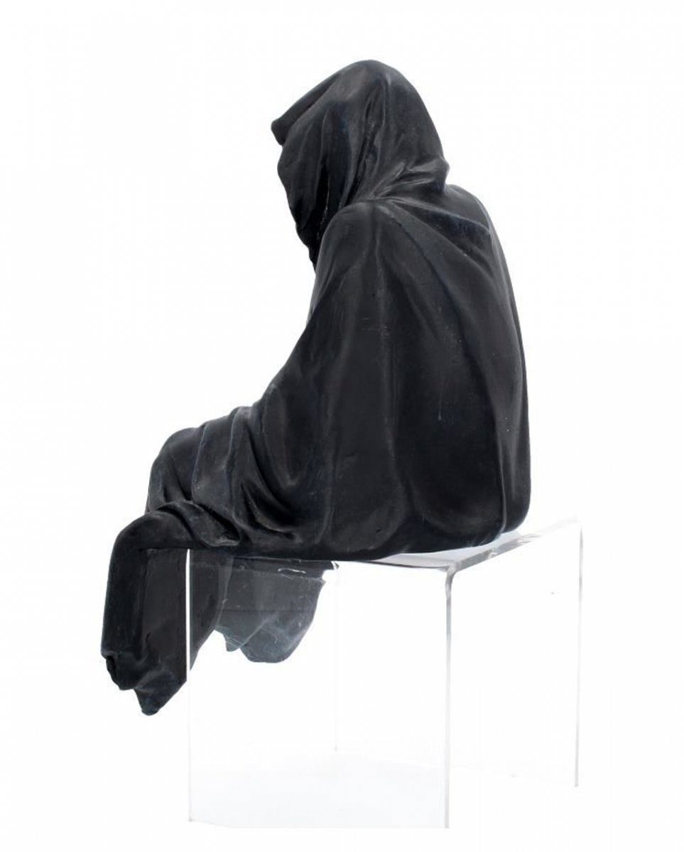 Horror-Shop Dekofigur Kantensitzer Sensenmann als Geschenk für Gothic Fa
