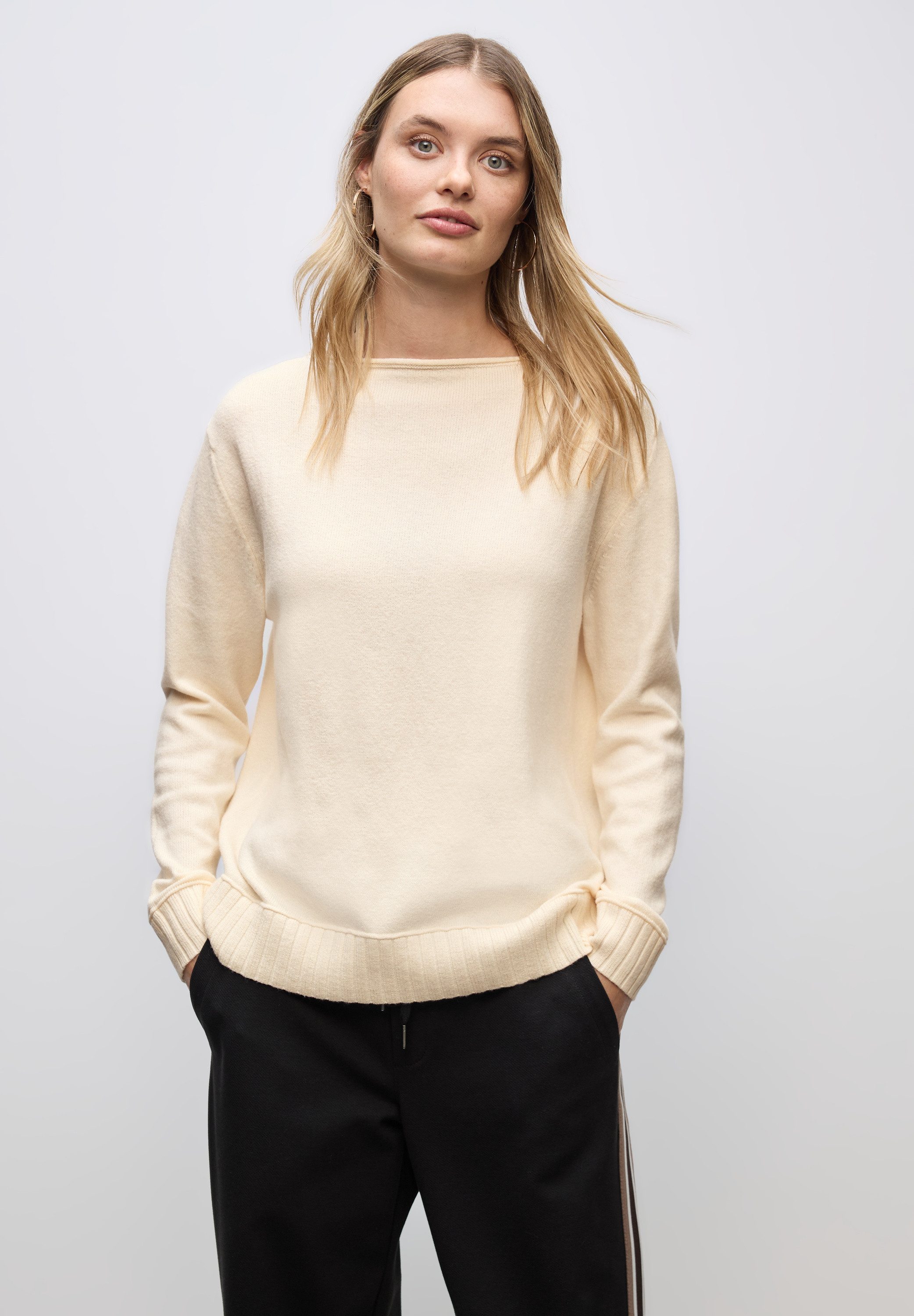STREET ONE Strickpullover mit U-Boot-Ausschnitt