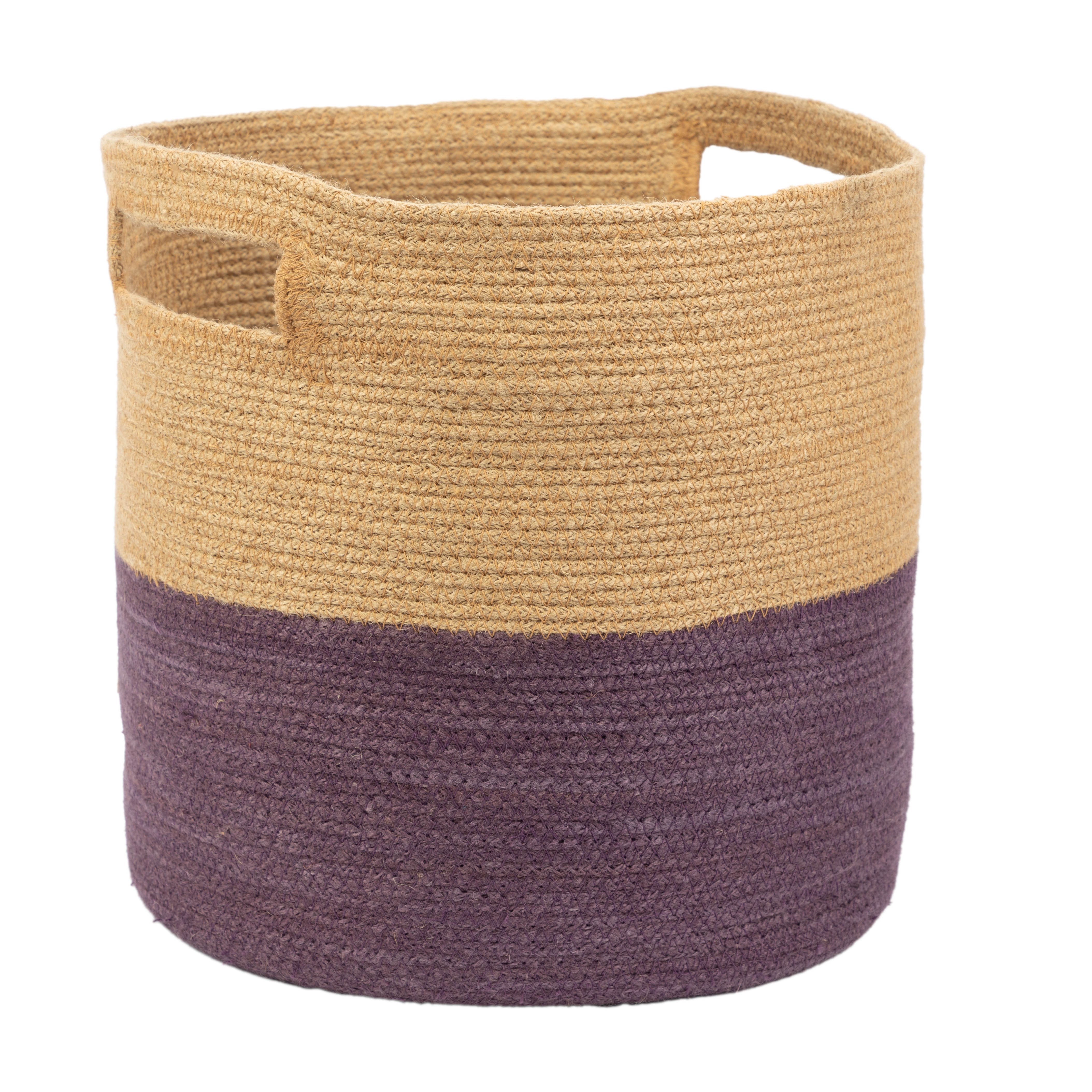 El Puente Aufbewahrungskorb Korb "Colorblock", Handmade, Handmade