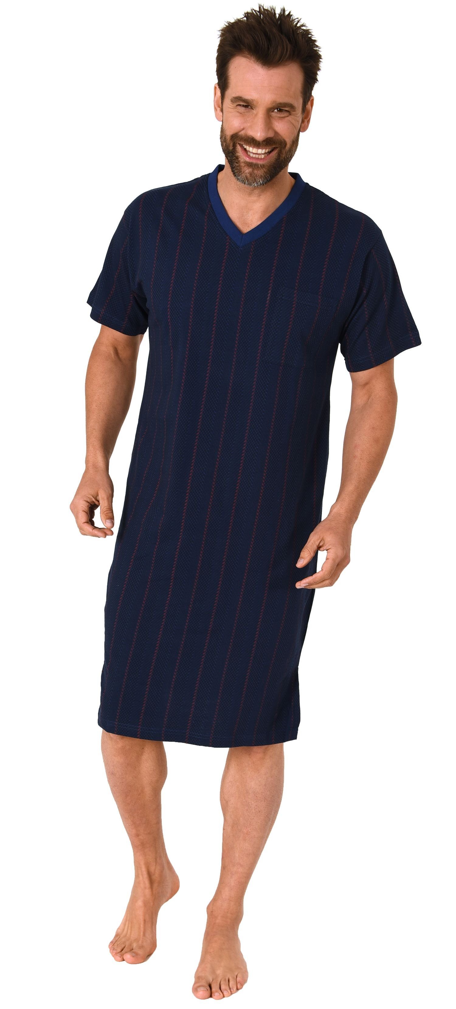 Normann Pyjama Herren Nachthemd kurzarm in günstig online kaufen