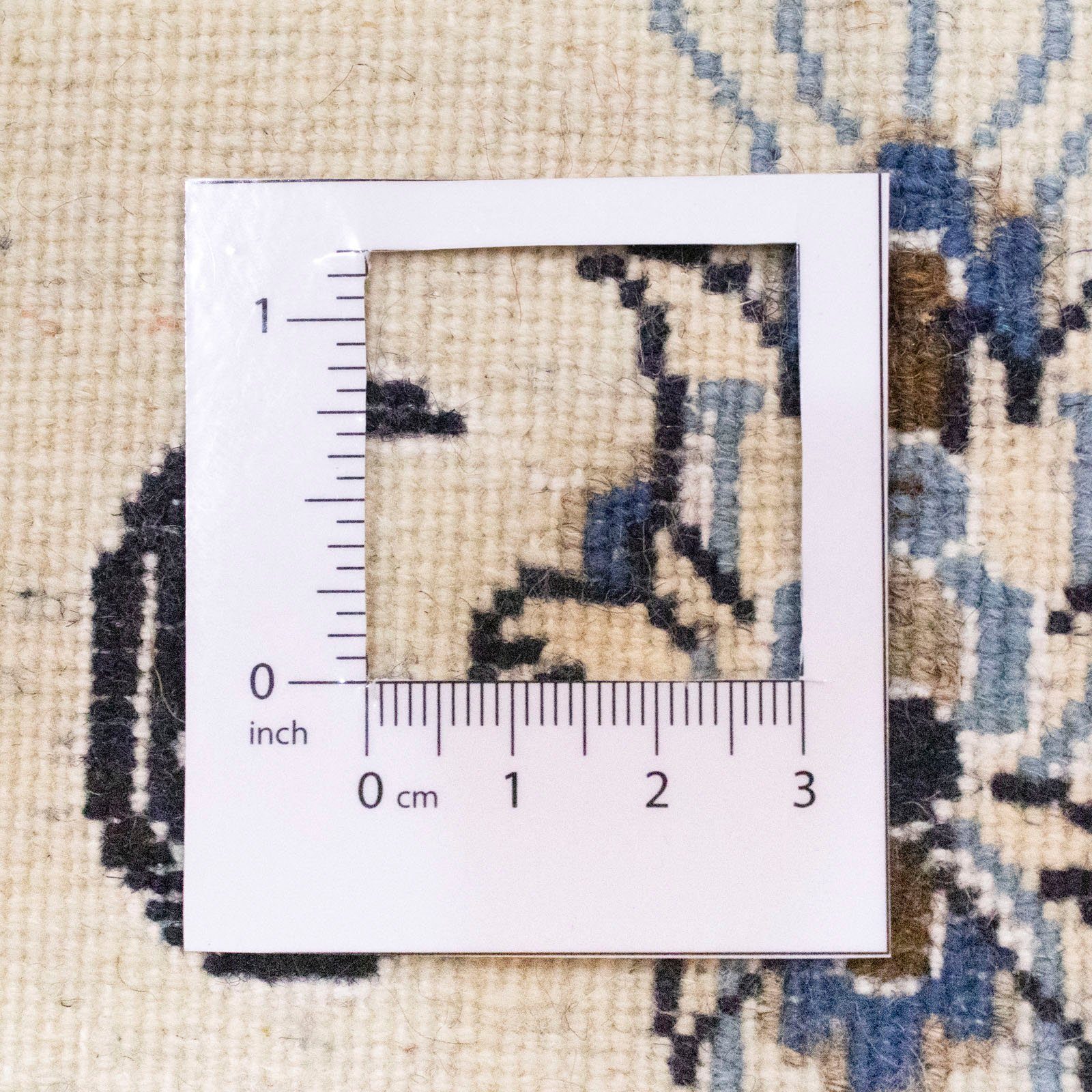 handgeknüpft mm Wollteppich beige, Nain morgenland, Höhe: rechteckig, Teppich 9la 7