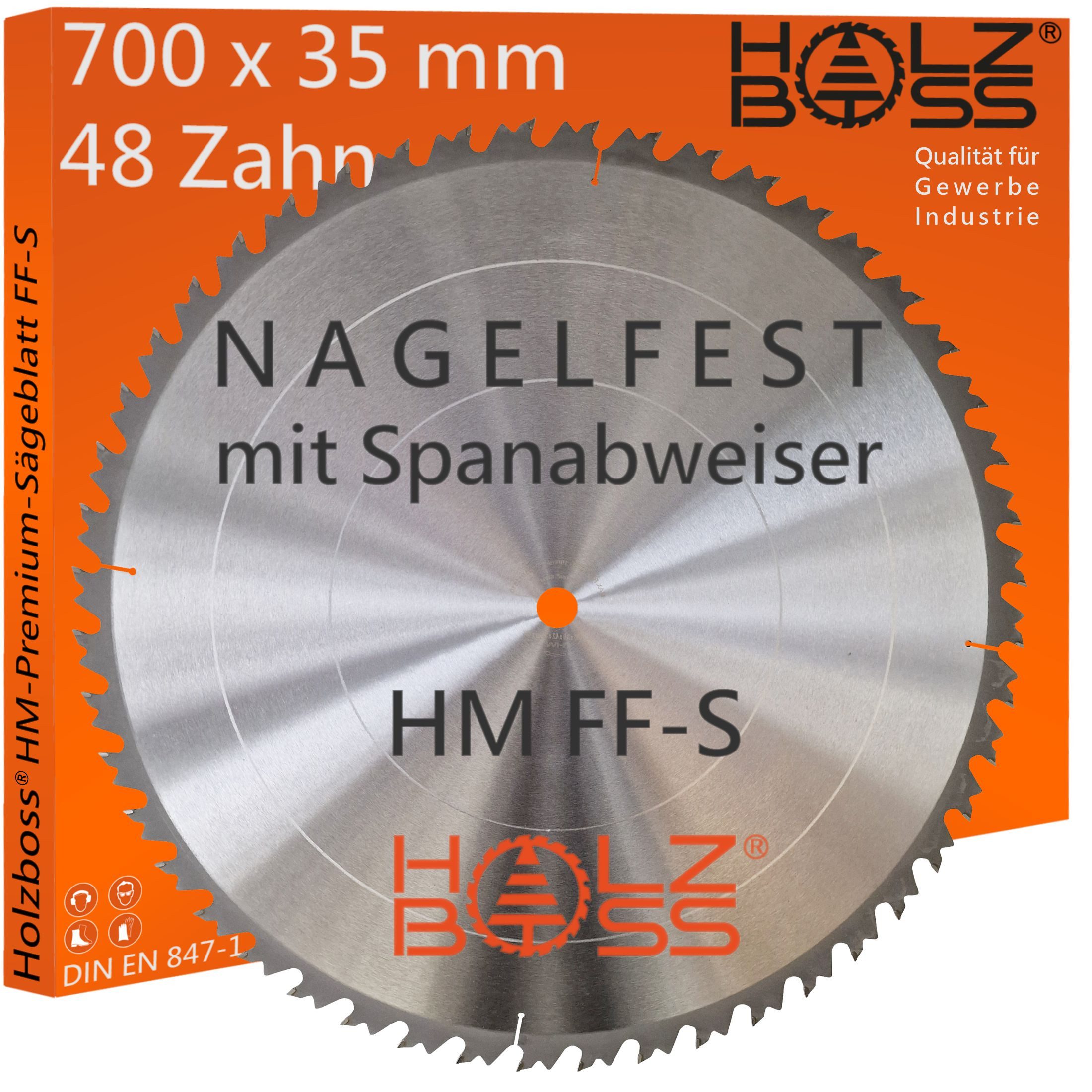 Holzboss® Sägeblatt NEUHEIT " Nagelfest mit Spanabweiser " HM-Sägeblatt FF- günstig online kaufen