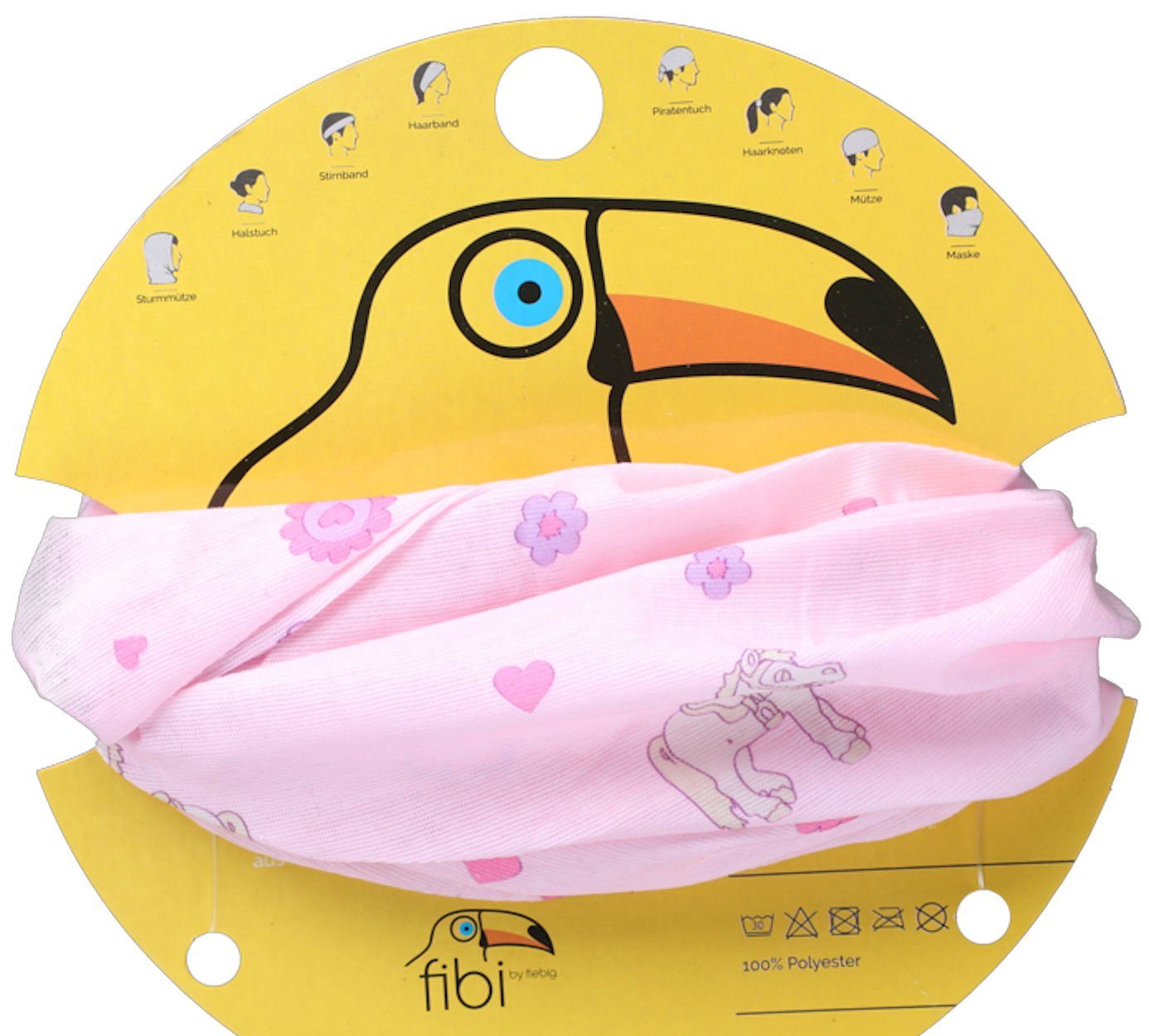 Fiebig Mütze & Schal Fiebig Multifunktionstuch Loop Zaubertuch Halstuch Räubertuch Schlauch (kein Set, 1-tlg)