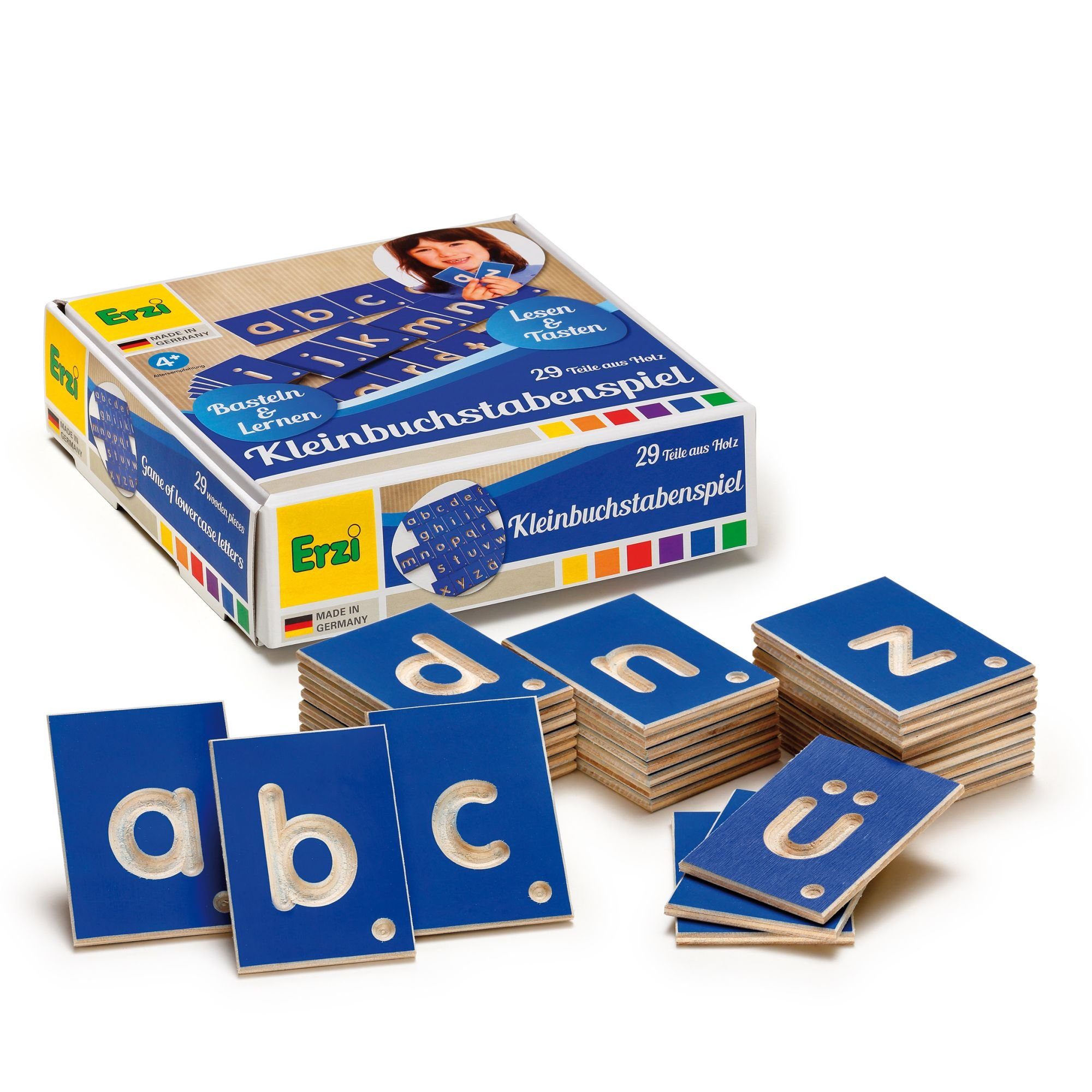 Erzi® Lernspielzeug (Set, 29-St), Kleinbuchstaben zum lesen und schreiben lernen