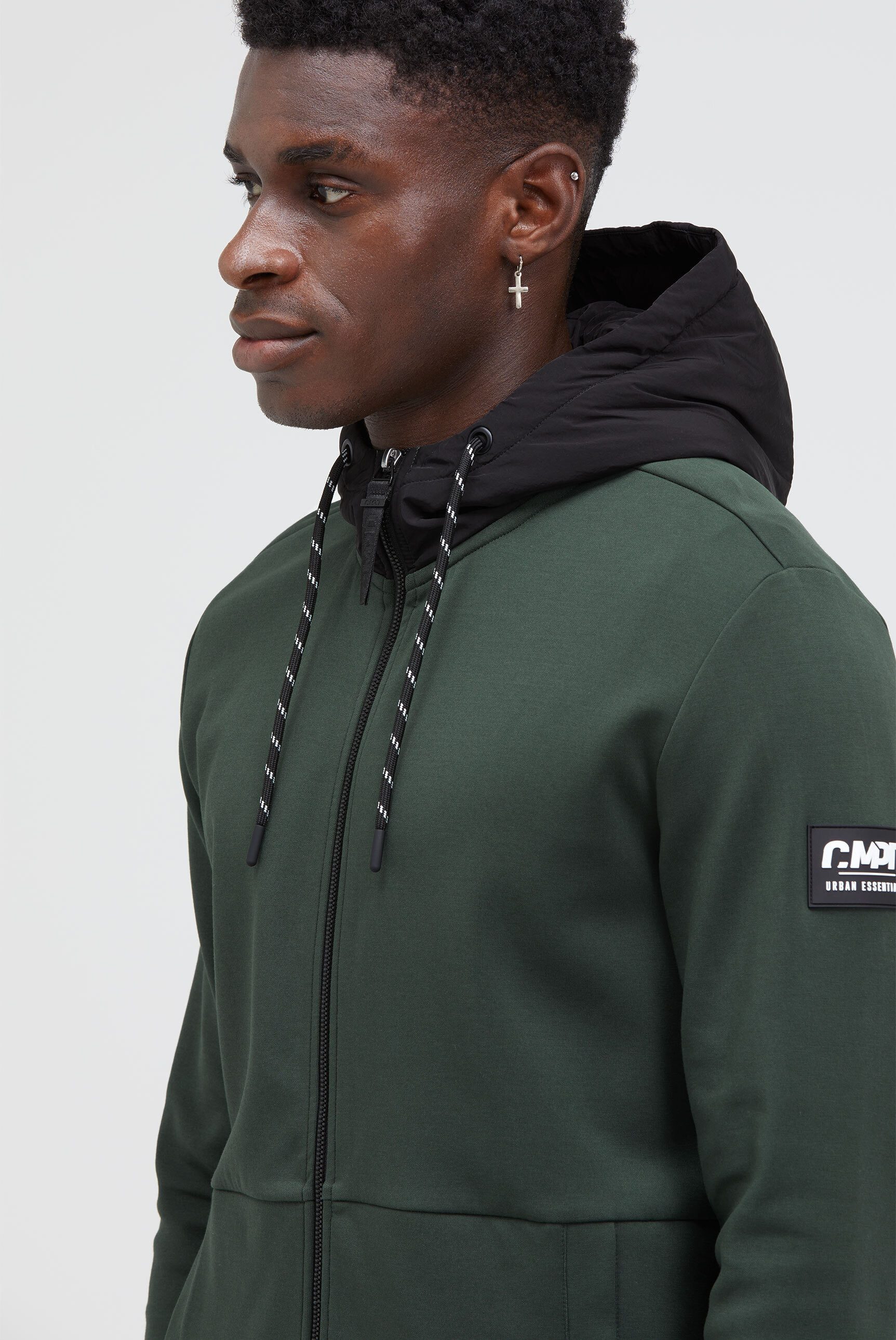 CMPD Kapuzensweatjacke mit Baumwolle
