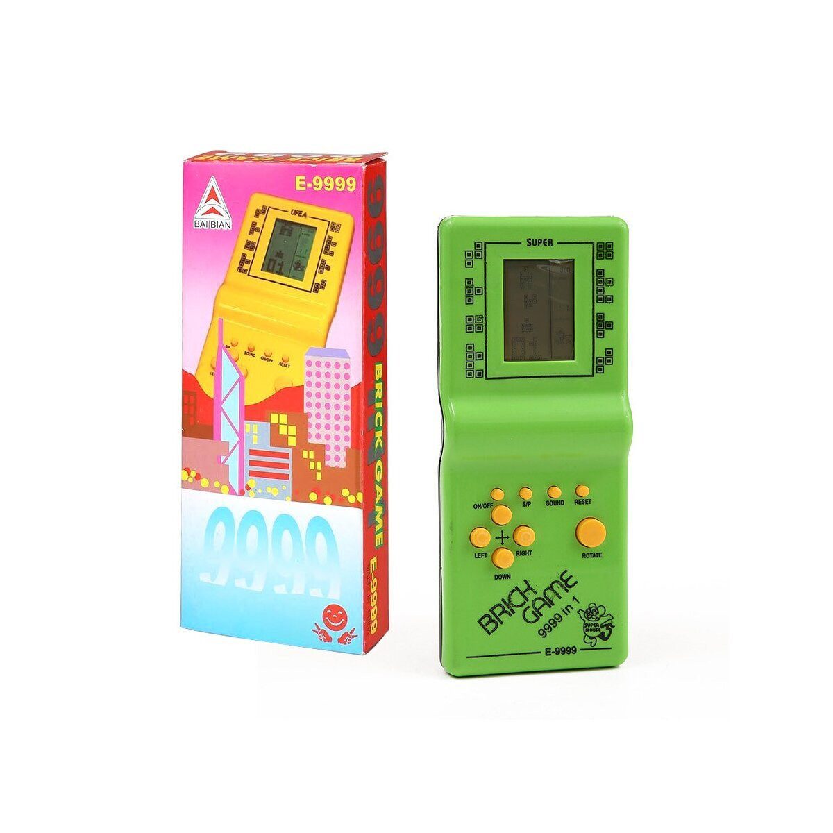 Wisam Retro Konsole Tetris Grün Handheld