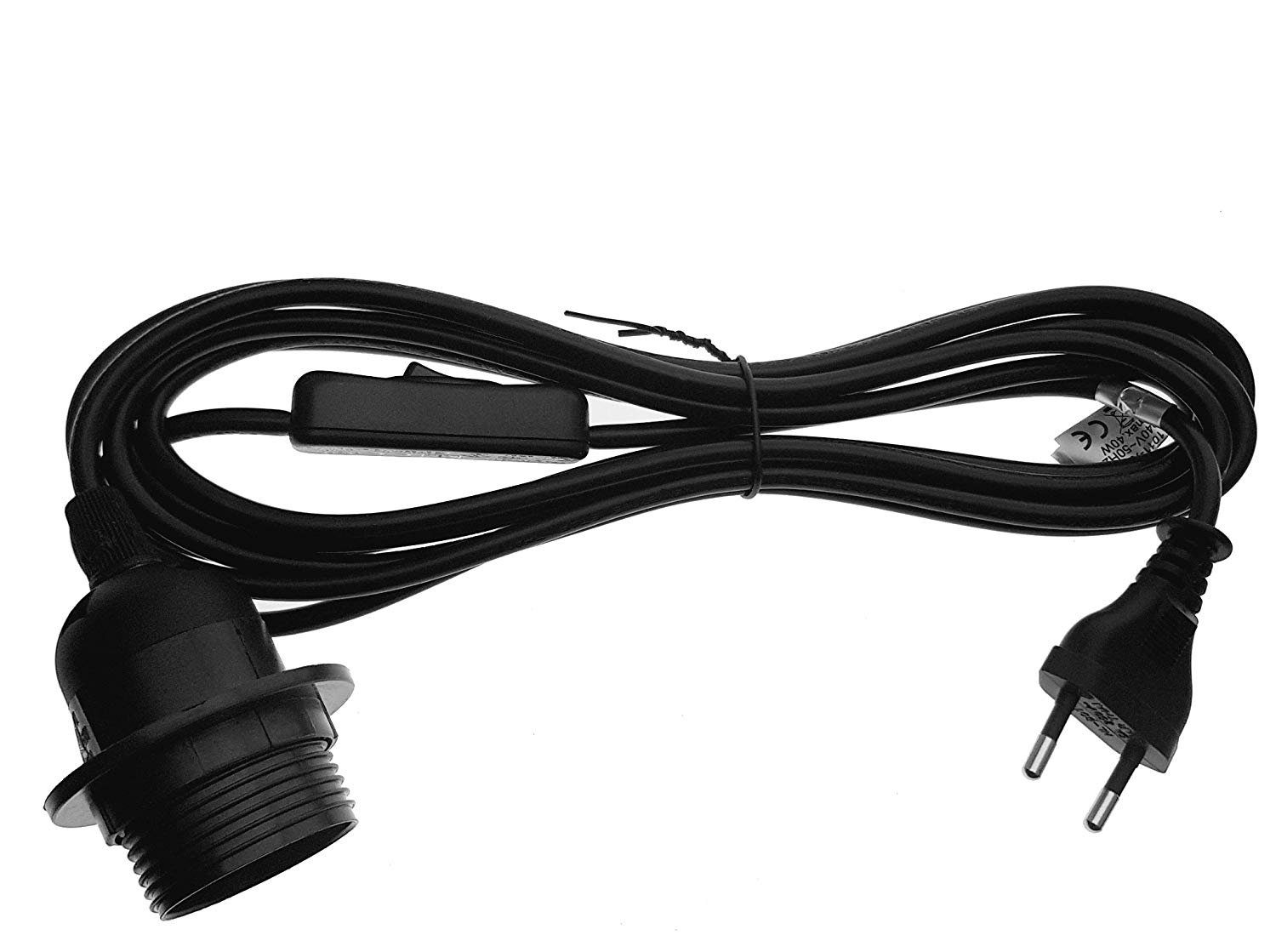 TRANGO Pendelleuchte, 1011-500B Lampenfassung mit ON/OFF Schalter - E27 Fas günstig online kaufen