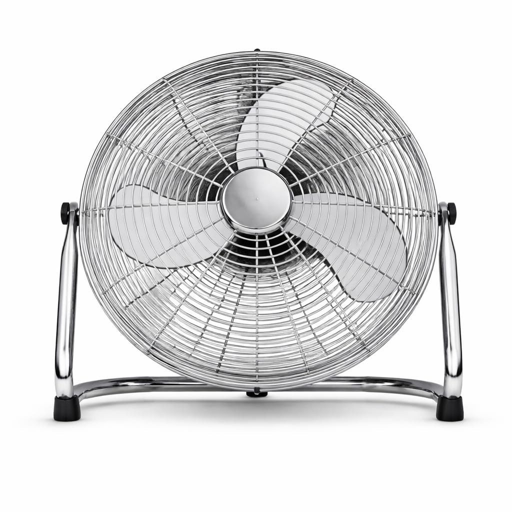 TK Gruppe Bodenventilator Ventilator aus Metall – Design Bodenventilator extra leise 3 Stufen