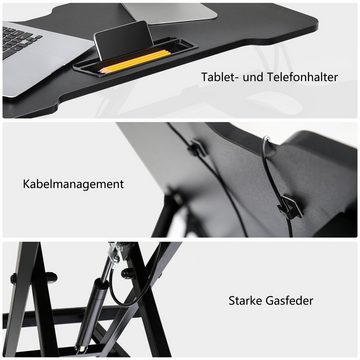 Fenge Schreibtisch Sitz Steh Stehpult (80CM), mit Tablet-Halter
