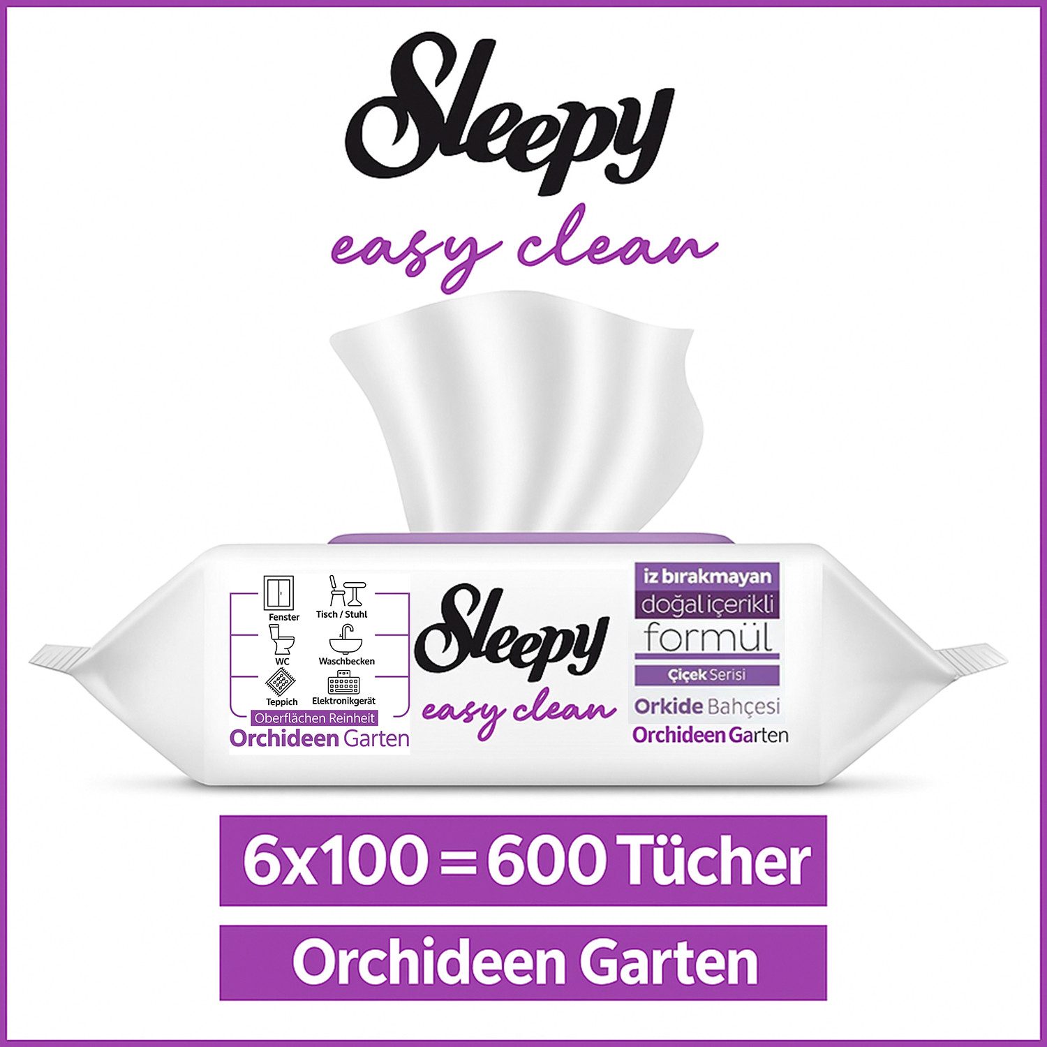 Sleepy Sleepy Reinigungstücher für den täglichen Oberflächeneinsatz Reinigungstuch (3-tlg)